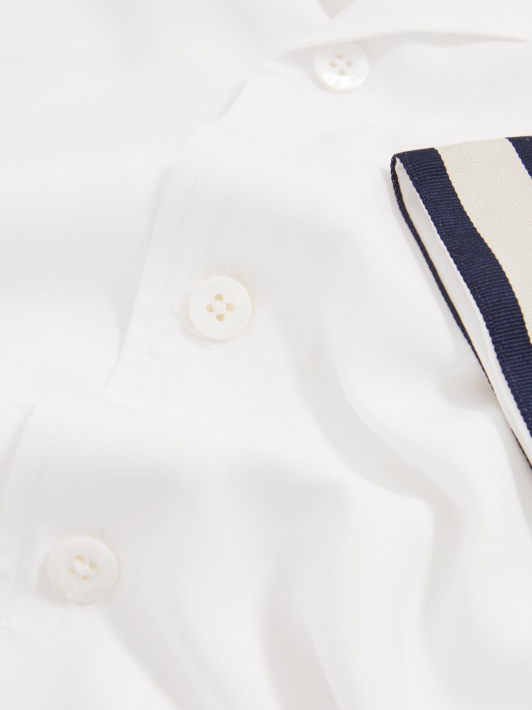 Reiss | Che Stripe-Cuff Shirt in White - image 3