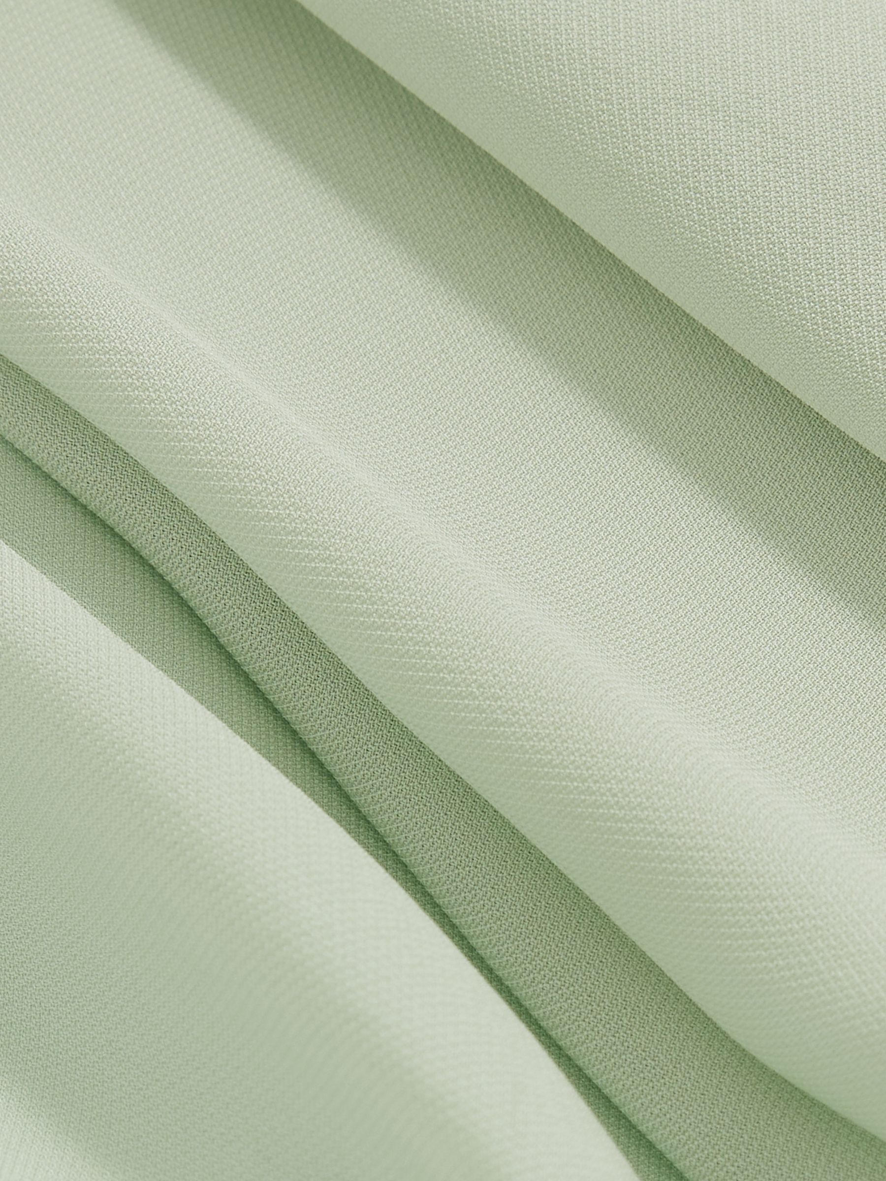 4-9 yrs Draped Tuck Sleeveless Dress in Sage - Image 4 of 4