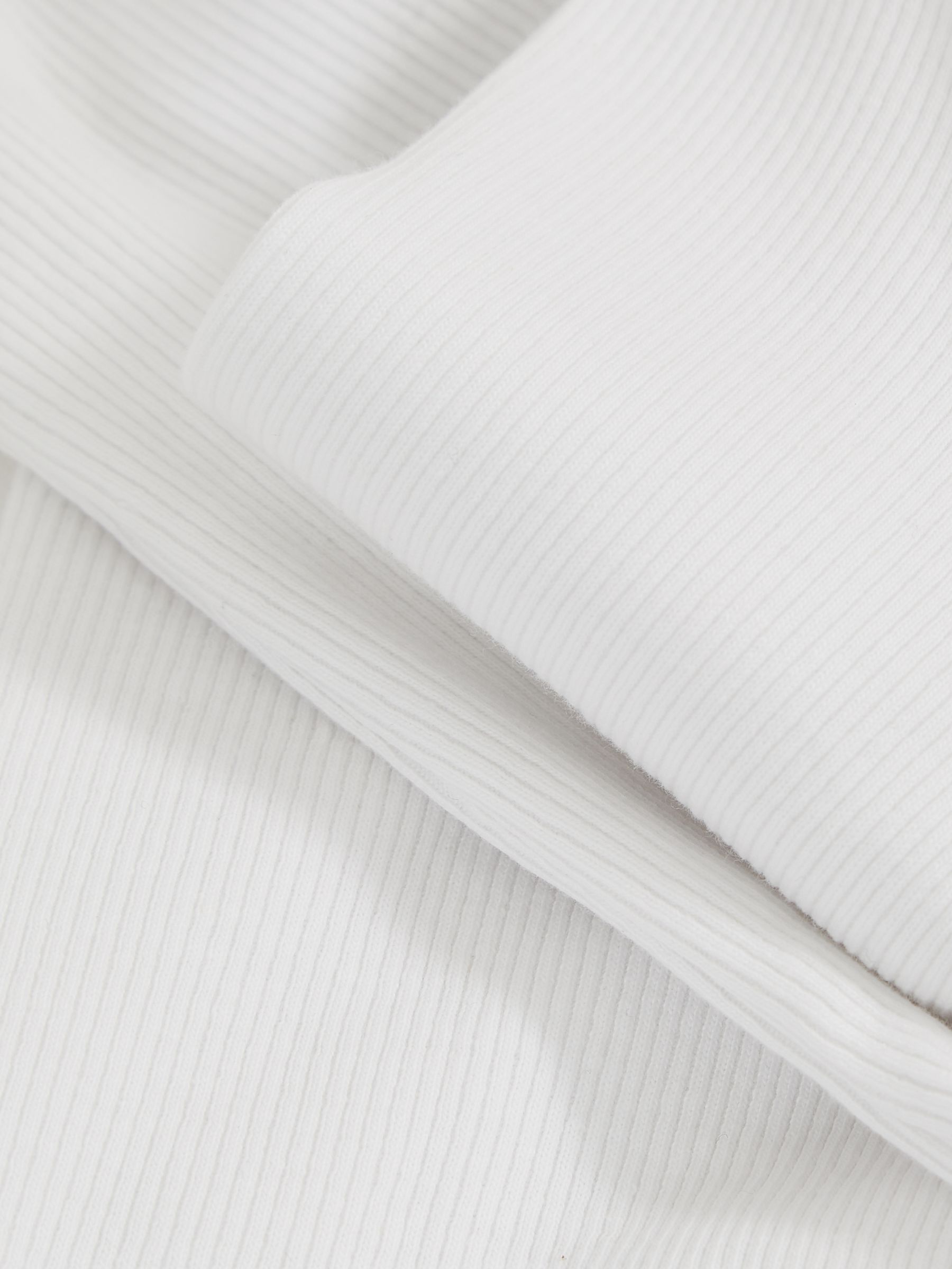 4-9 yrs Cotton Ruched Long-Sleeve T-Shirt with Stretch in Ivory - Image 4 of 4