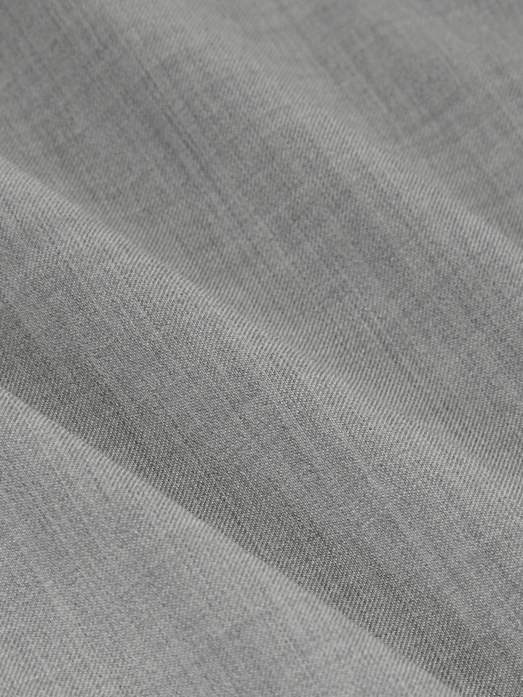 Slim-Fit Wool Single Breasted Suit Blazer in Mid Grey - Image 11 of 11