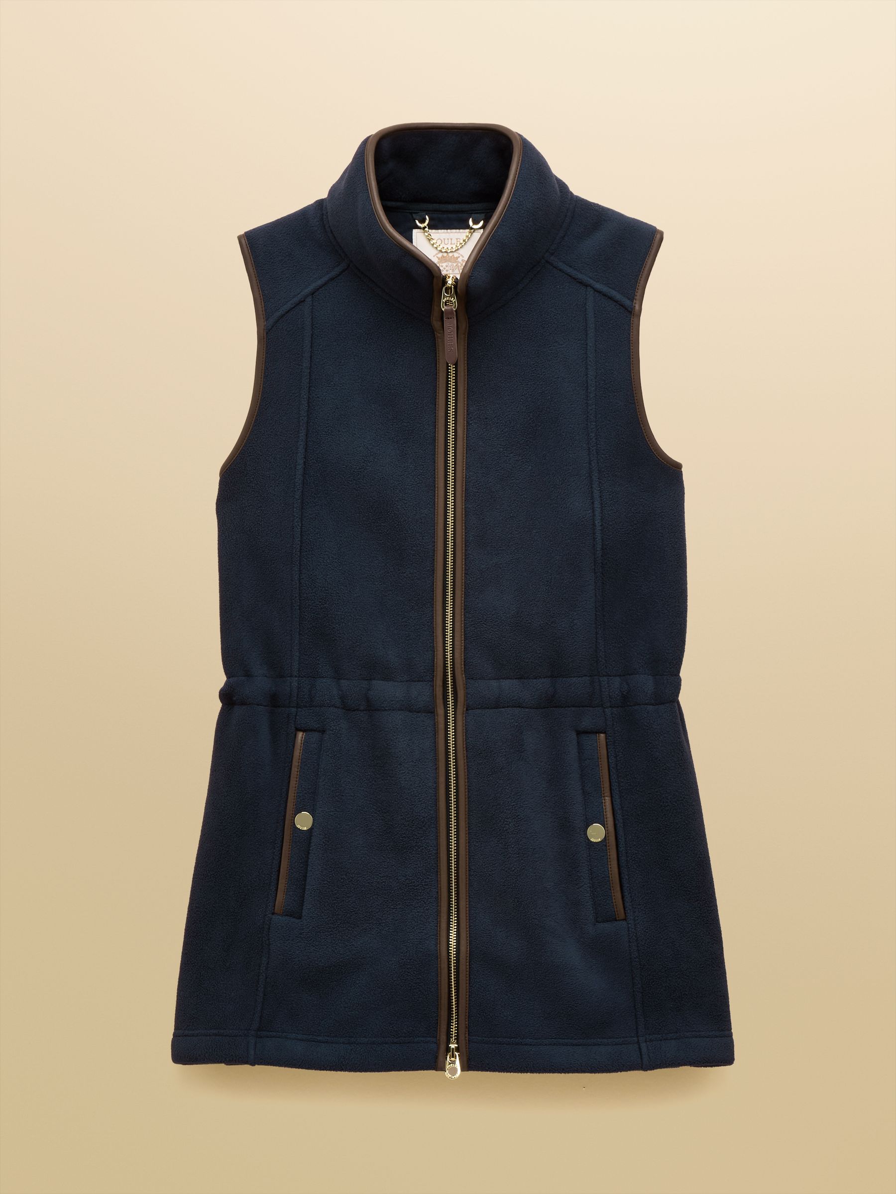 Heritage Navy Blue Longline Polar Fleece Gilet - Image 11 of 11 Heritage Navy Blue Longline Polar Fleece Gilet - Image 11 of 11