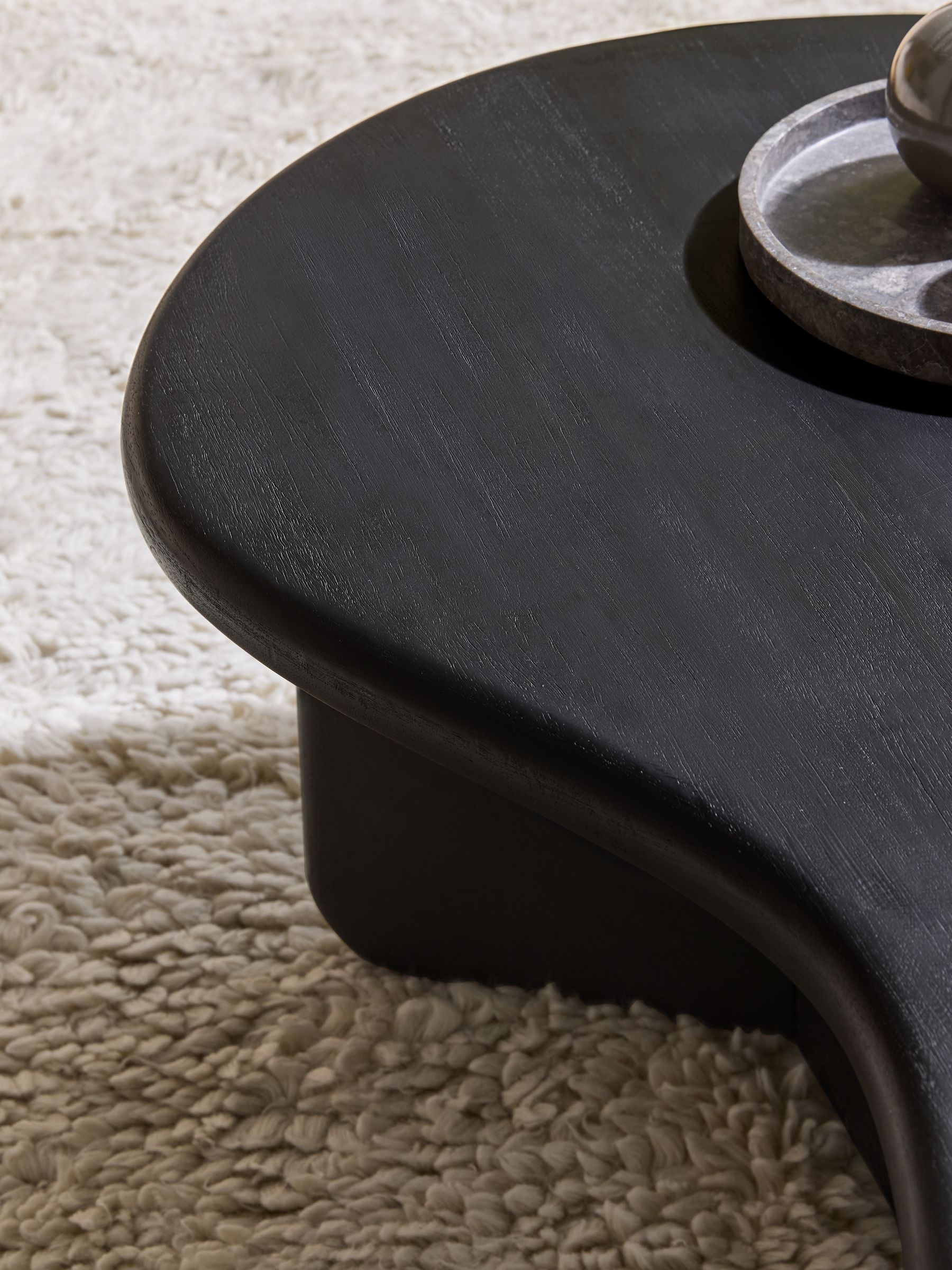 Arlo Coffee Table in Black Mango Wood - Image 3 of 6