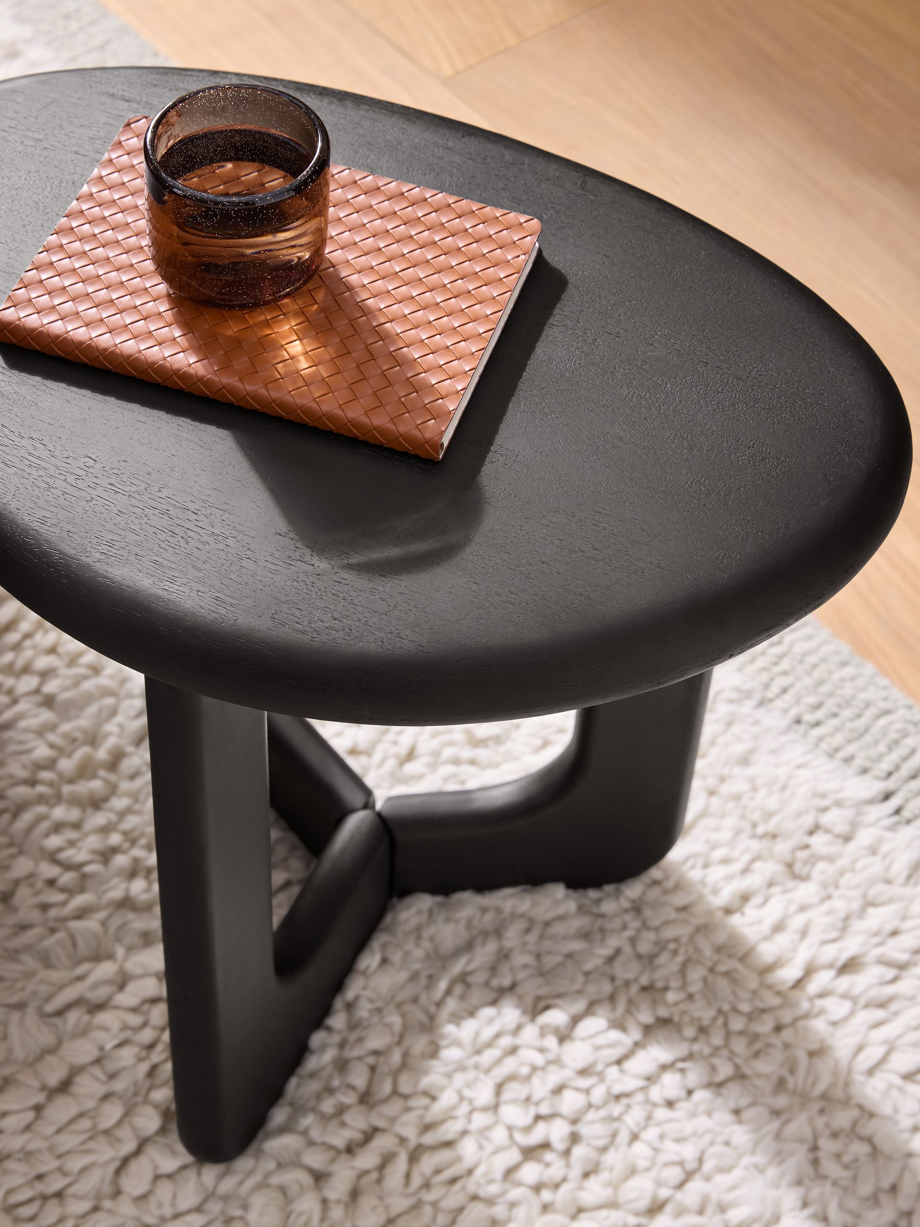 Arlo Side Table in Black Mango Wood - Image 2 of 6