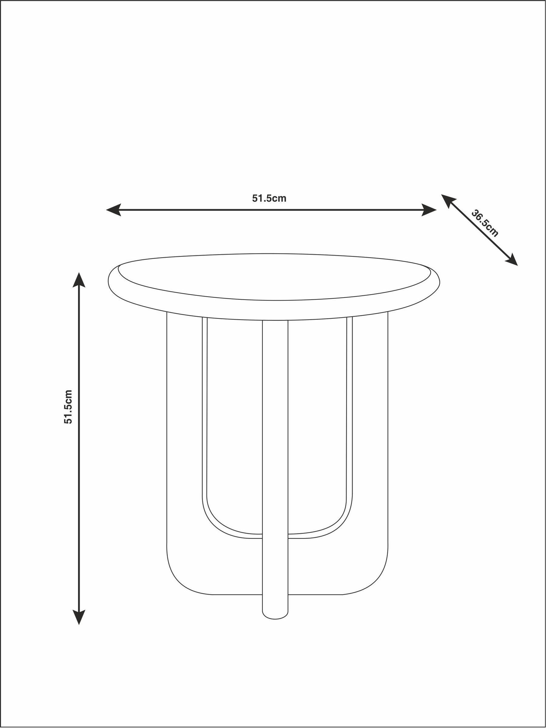 Arlo Side Table in Black Mango Wood - Image 4 of 6