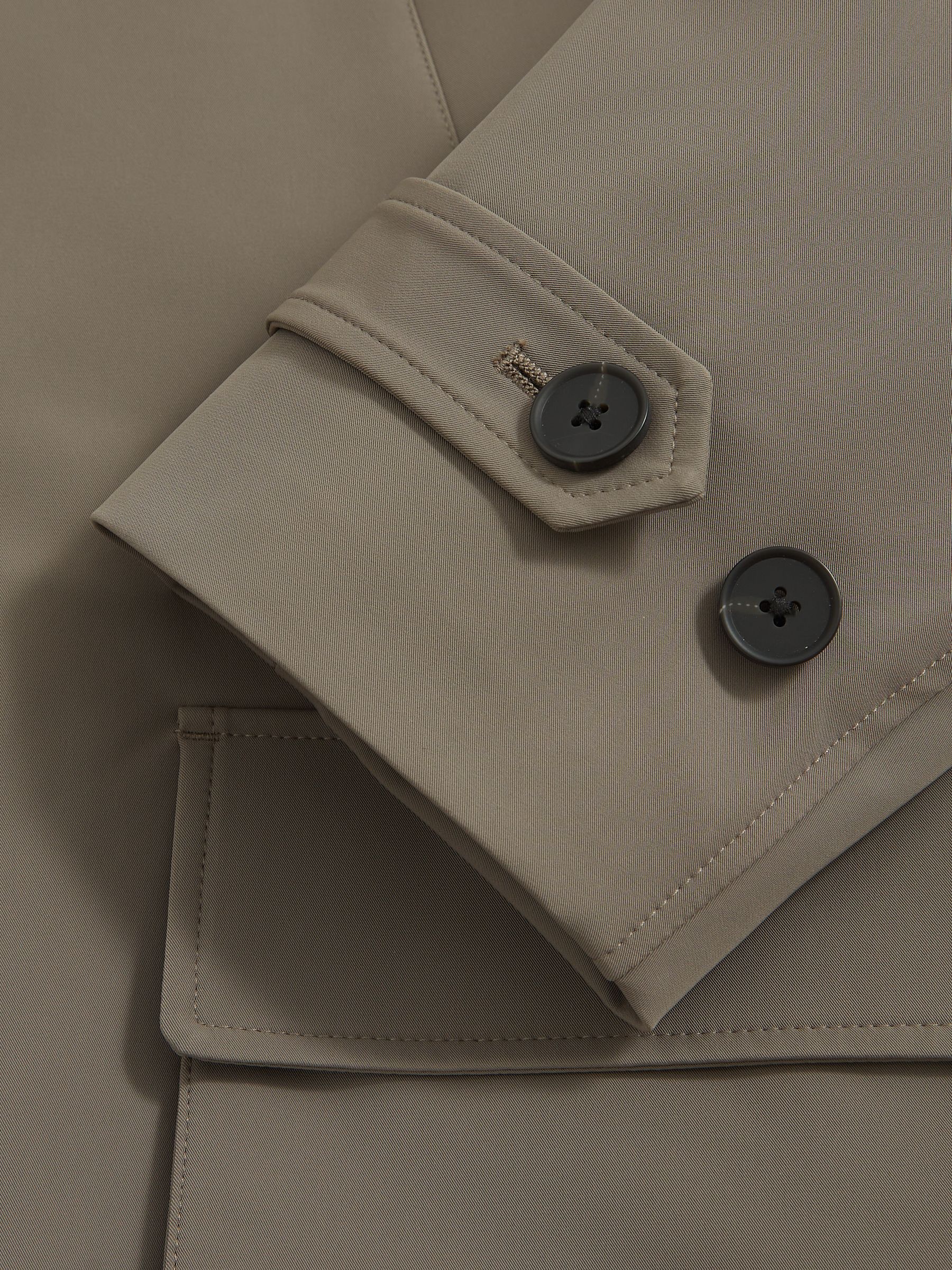 Hybrid Removable-Gilet Overcoat in Mushroom Brown - image 3