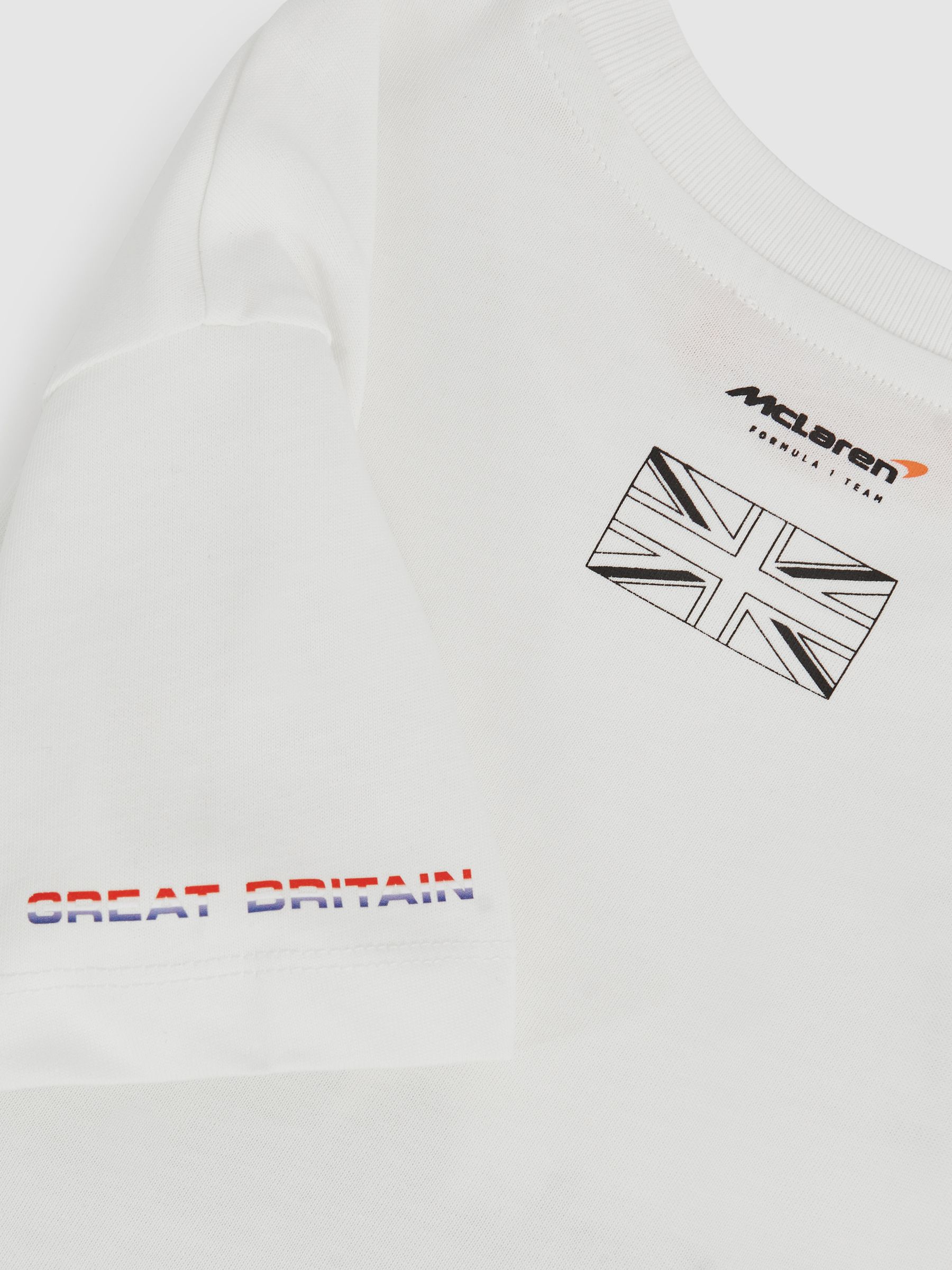 3-9 yrs McLaren F1 Team British GP T-Shirt Unisex Fit in White - Image 6 of 6