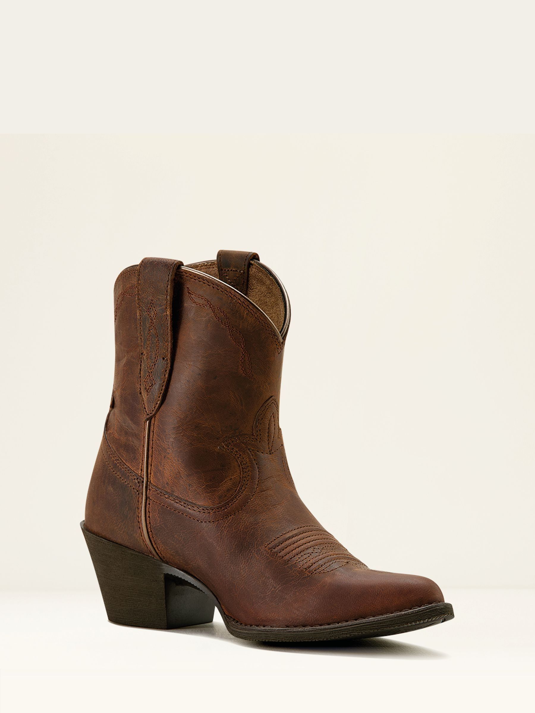 Ariat Brown Ariat Maggie Leather J Toe Western Brown Boots - Image 2 of 5