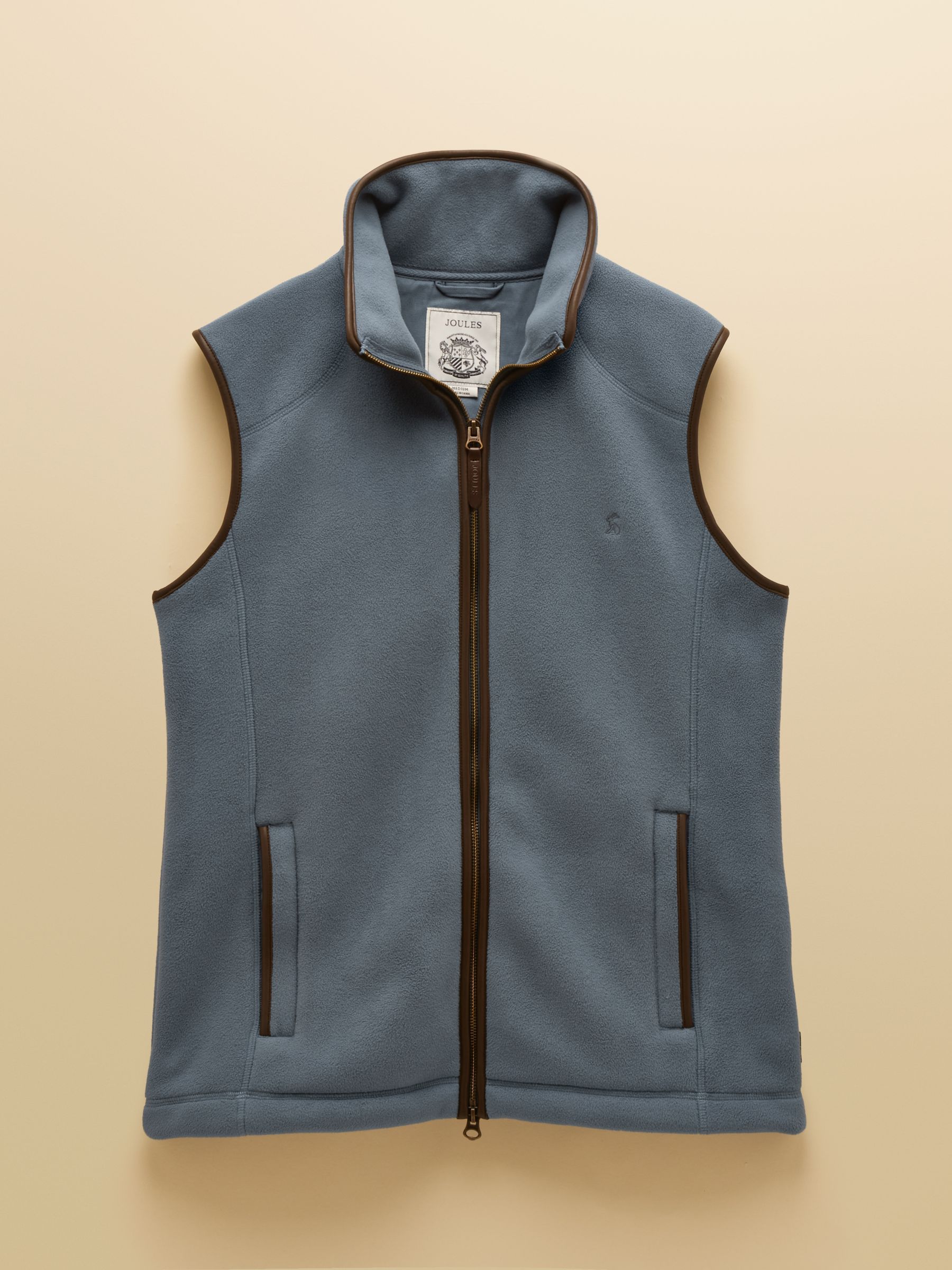 Heritage Fleece Chambray Blue Gilet - Image 12 of 12