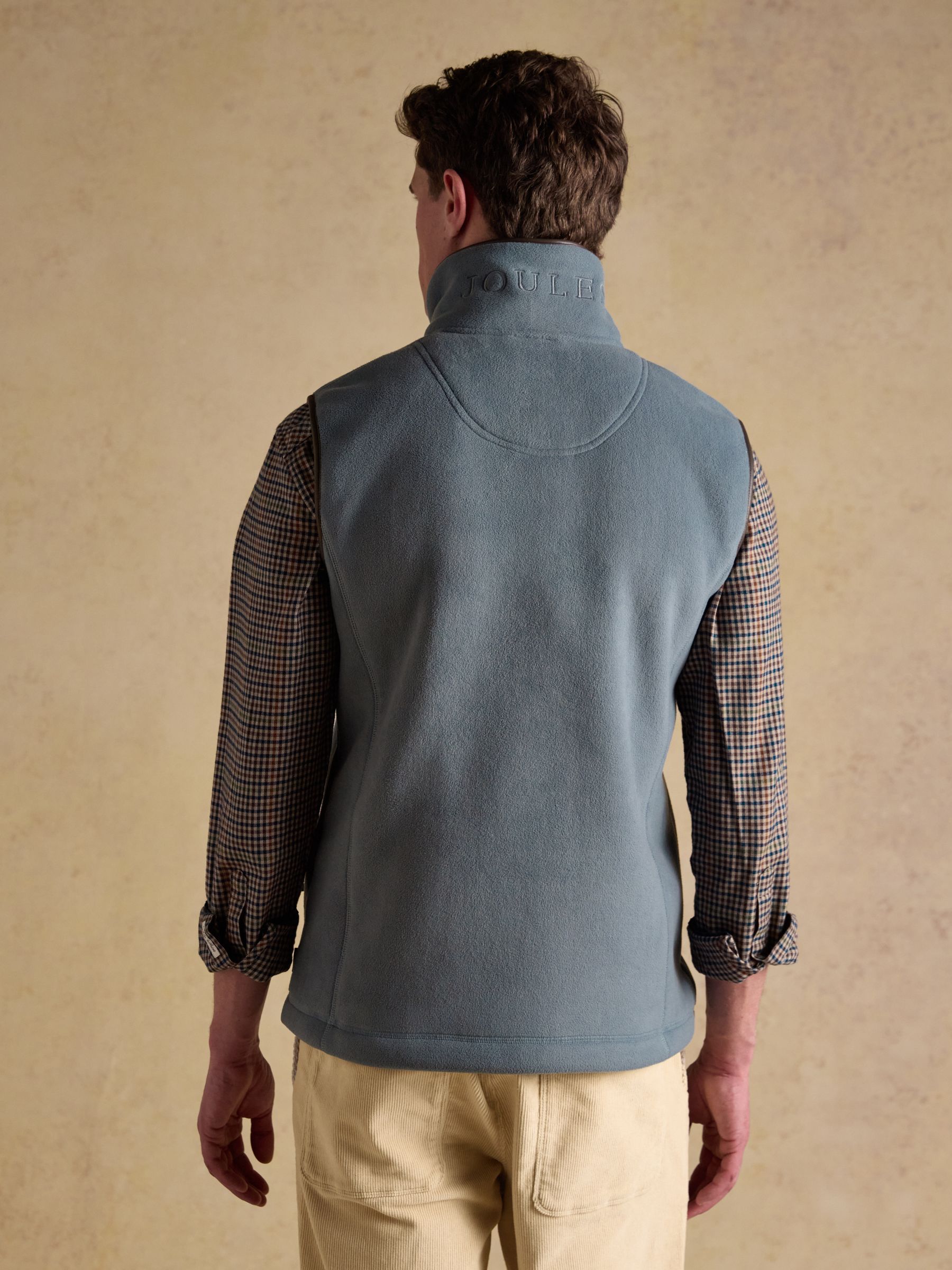 Heritage Fleece Chambray Blue Gilet - Image 4 of 12