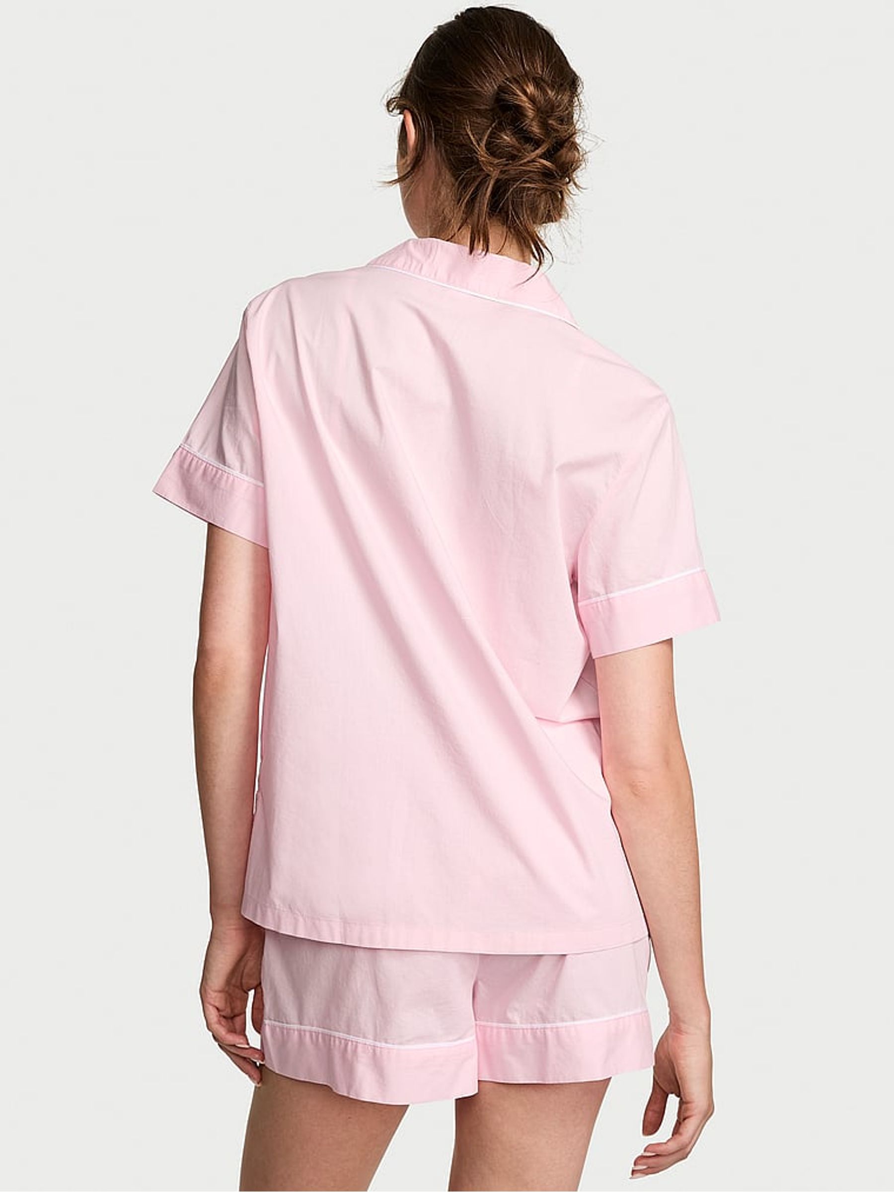 Pretty Blossom Pink Cotton Short Pyjama Set - Image 2 of 3