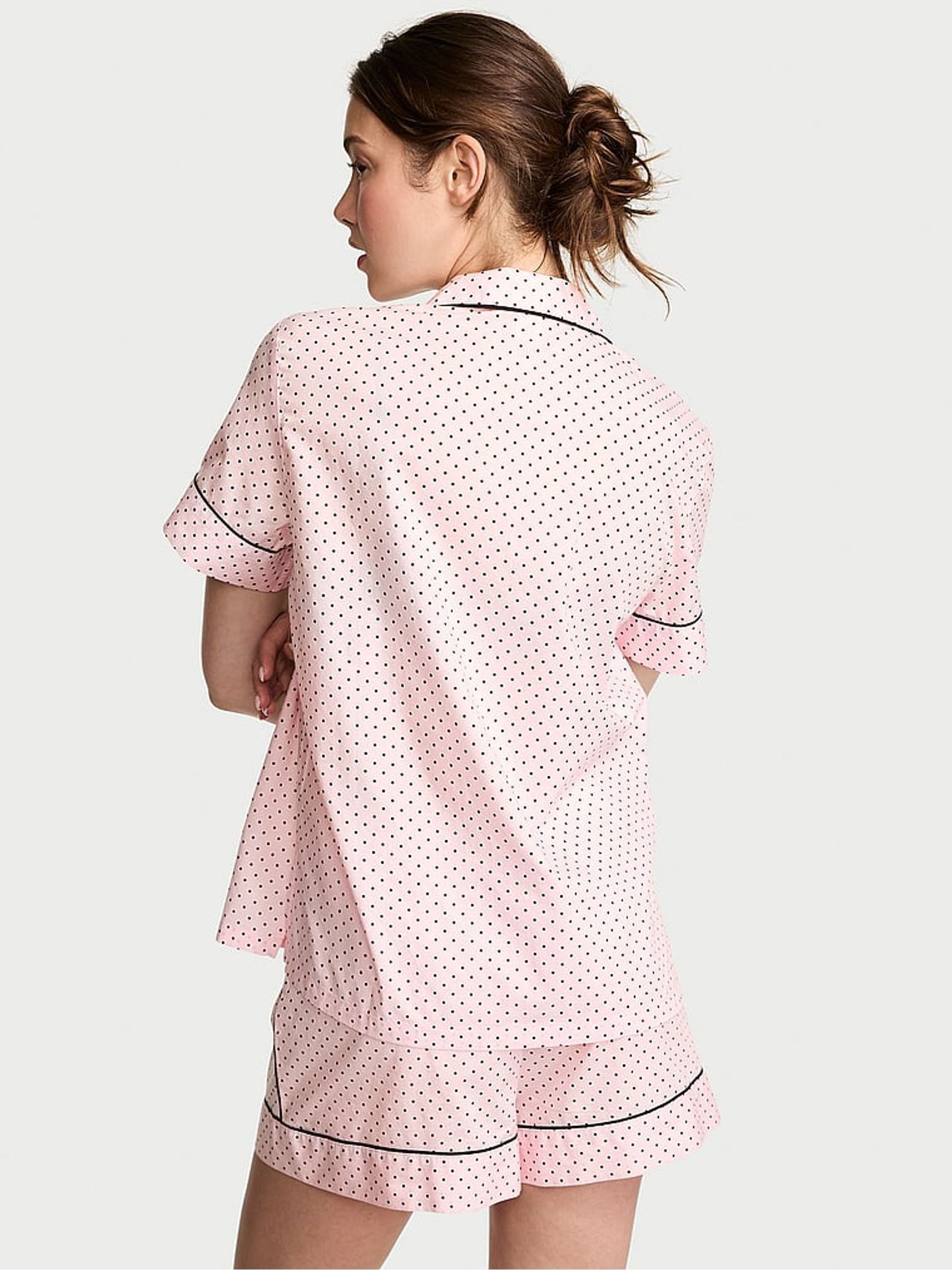 Angel Pink Dot Cotton Short Pyjama Set - Image 2 of 4