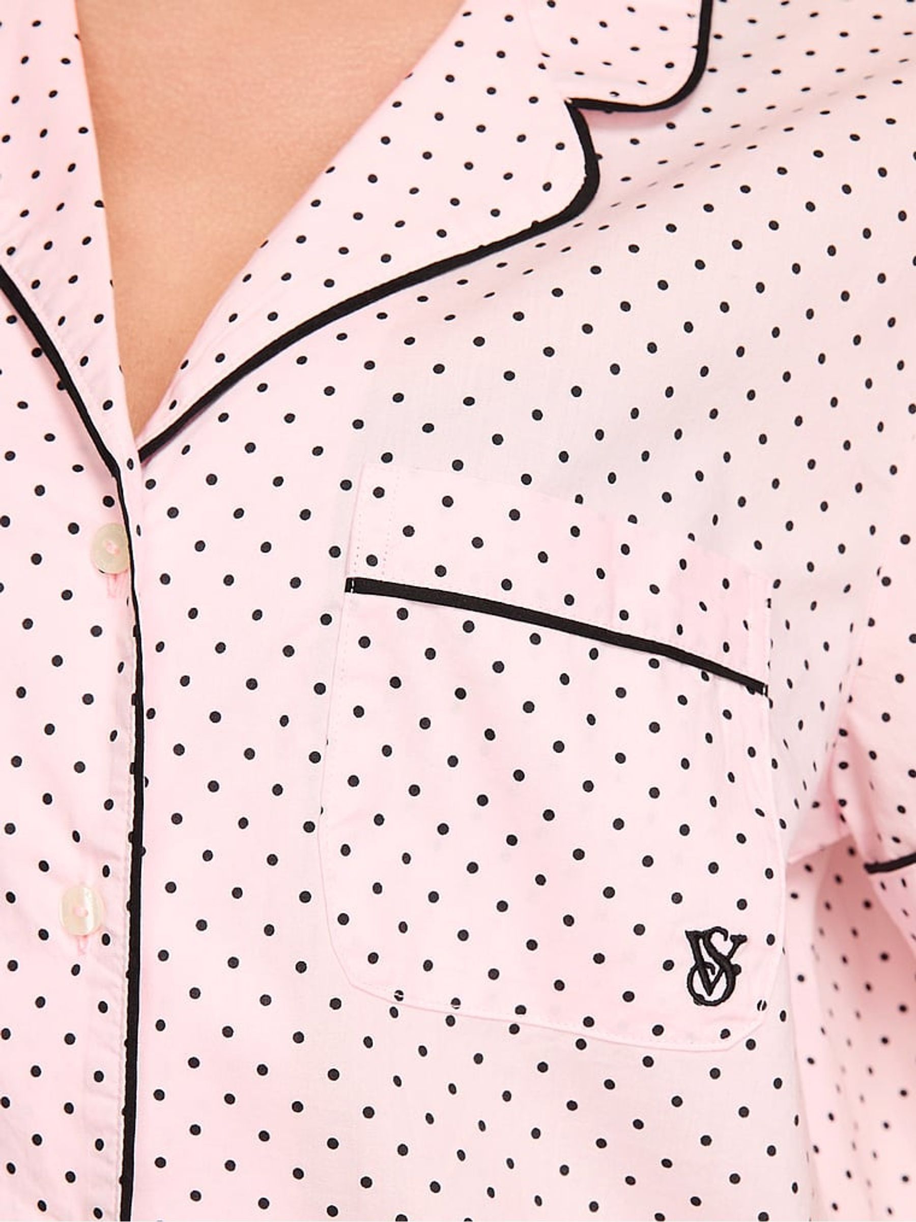 Angel Pink Dot Cotton Short Pyjama Set - Image 3 of 4