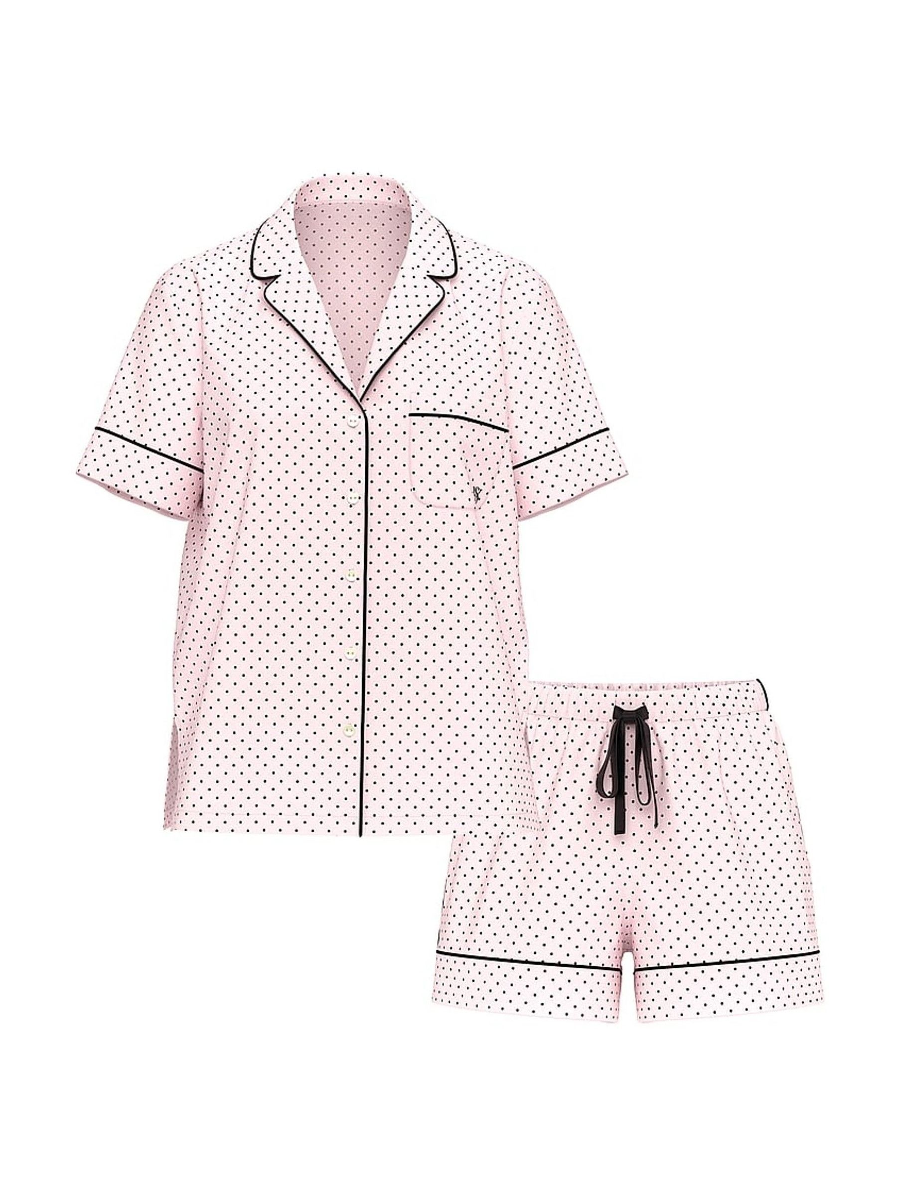 Angel Pink Dot Cotton Short Pyjama Set - Image 4 of 4