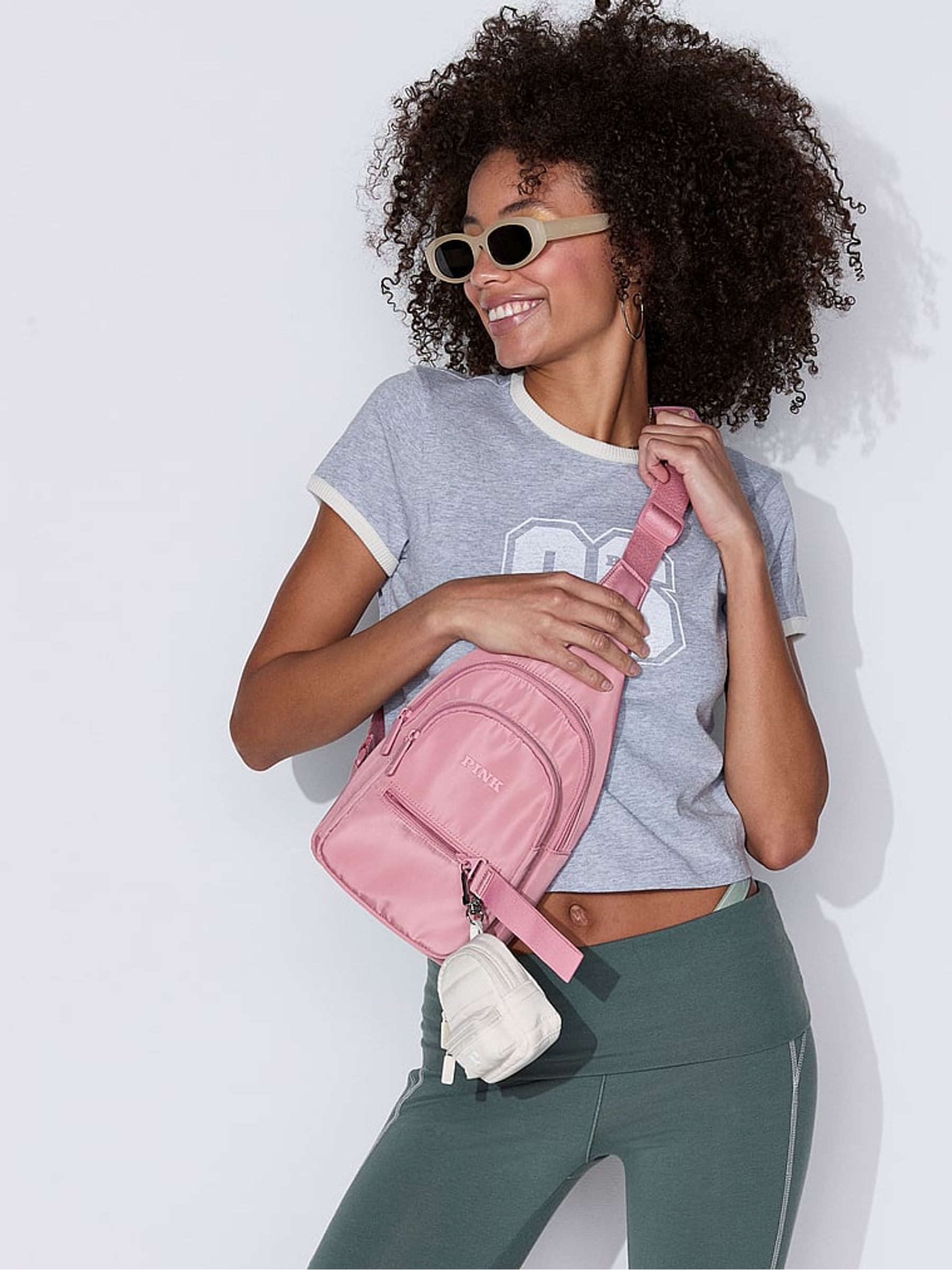 Victoria\'s Secret Pink Crossbody Bag VS Pink crossbody bag off-white | Mercari main image 2