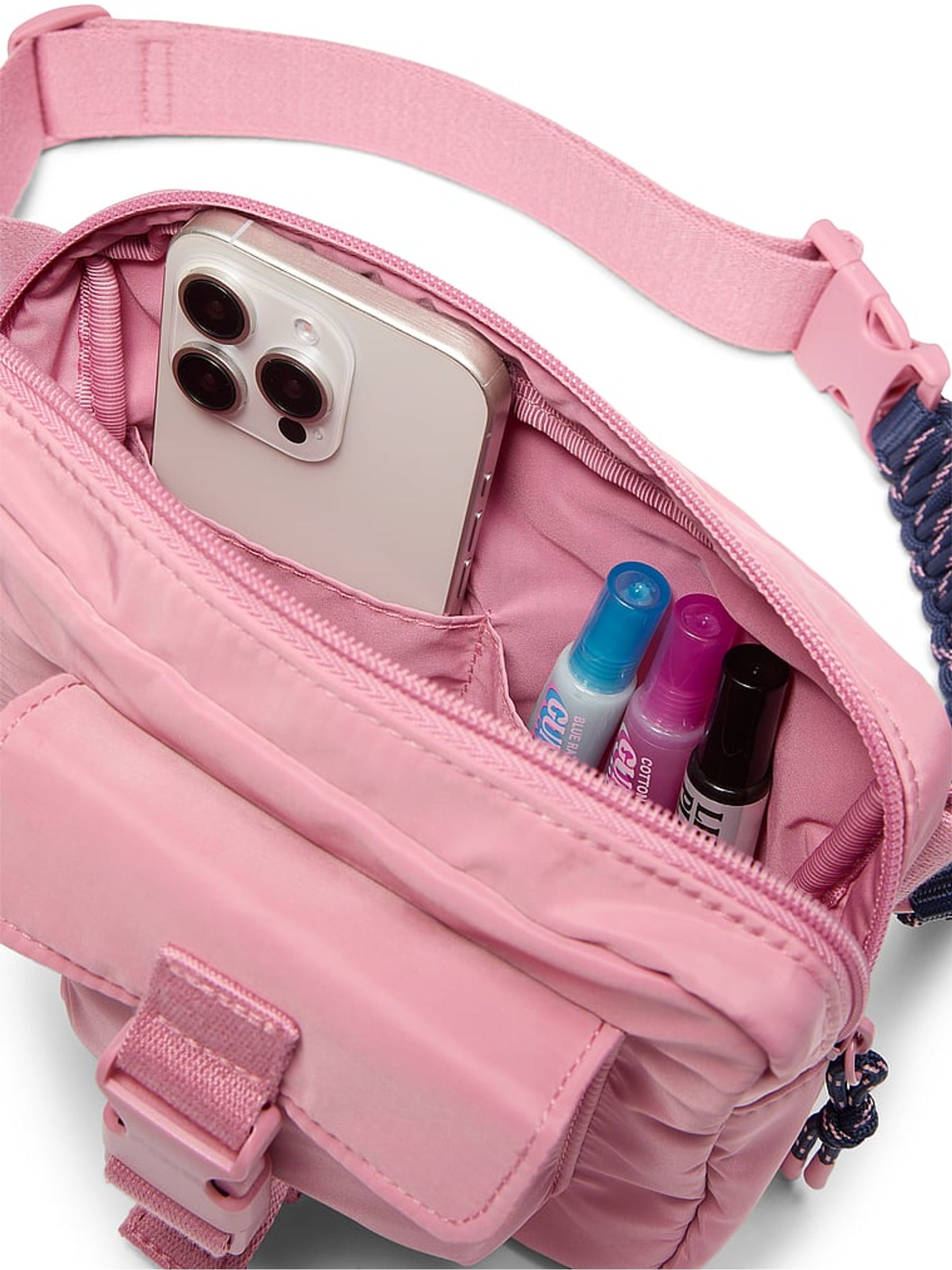 Rosy Pink Cargo Belt Bag - Image 3 of 3