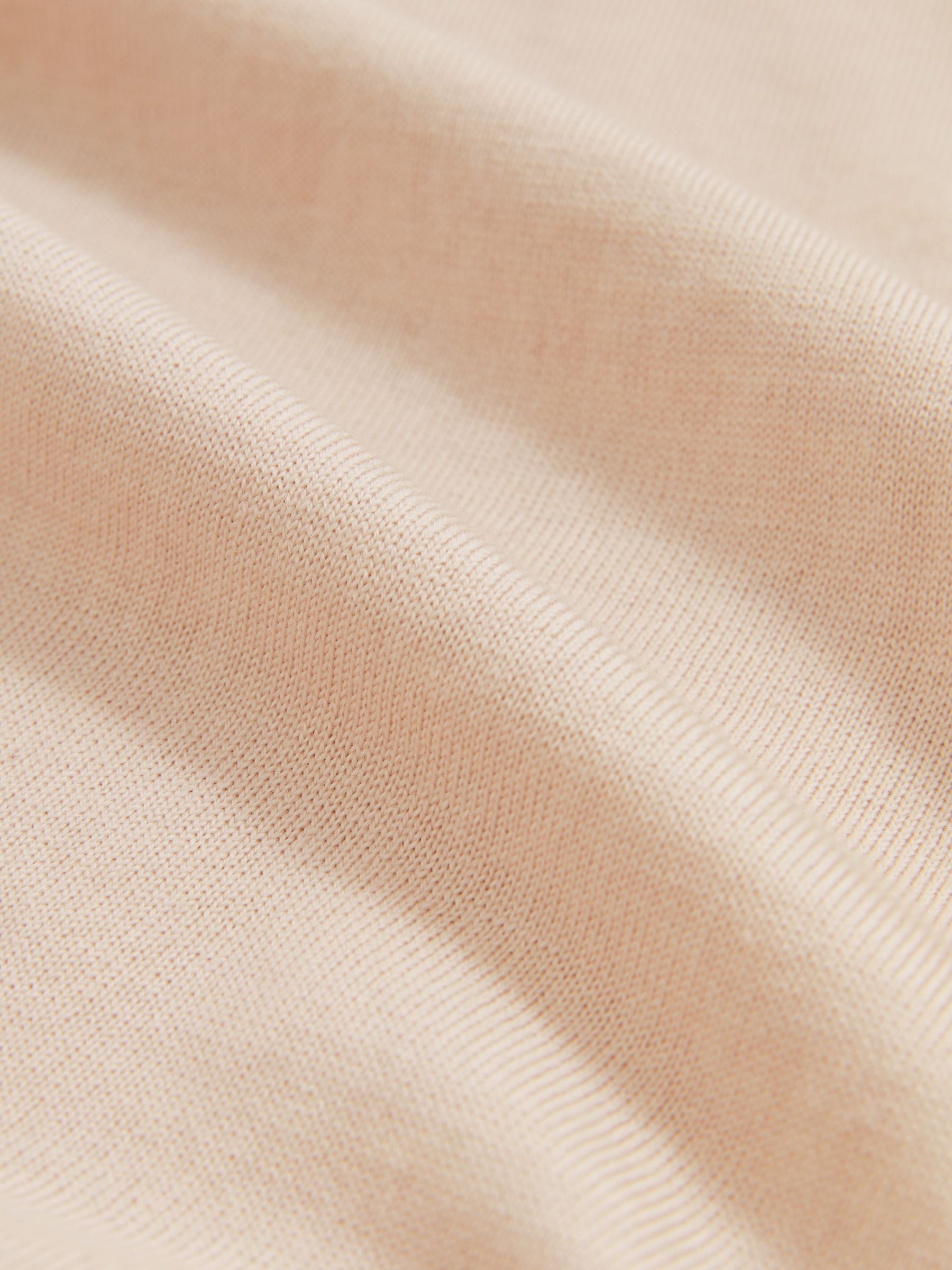 Merino Wool Crew Neck Jumper in Beige - image 3
