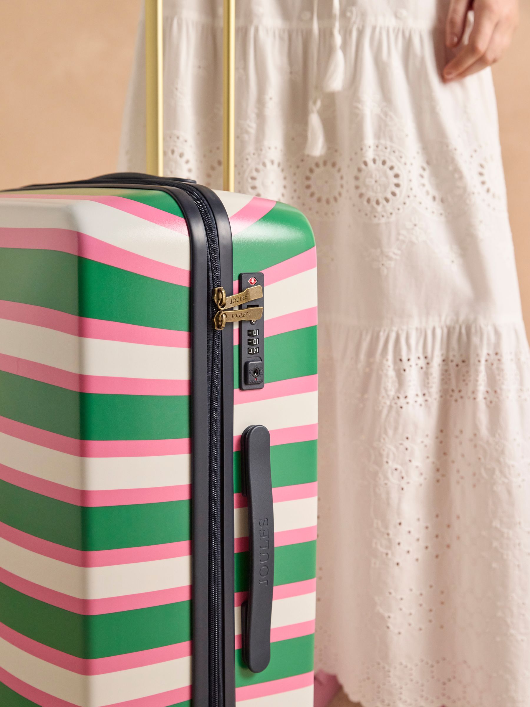 Resort Stripe Medium Four Wheel Hard Shell Suitcase - Image 3 of 13