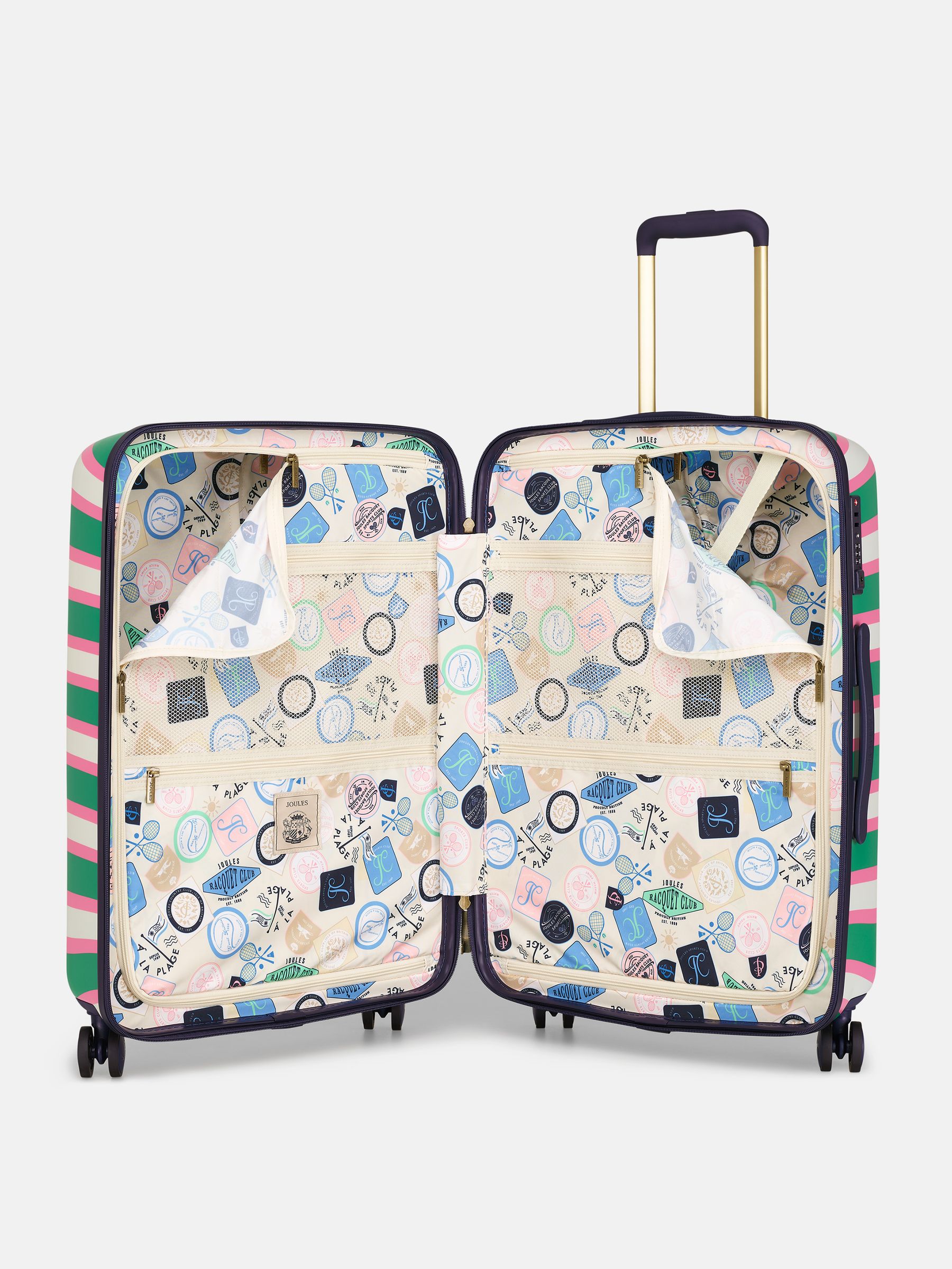 Resort Stripe Medium Four Wheel Hard Shell Suitcase - Image 9 of 13