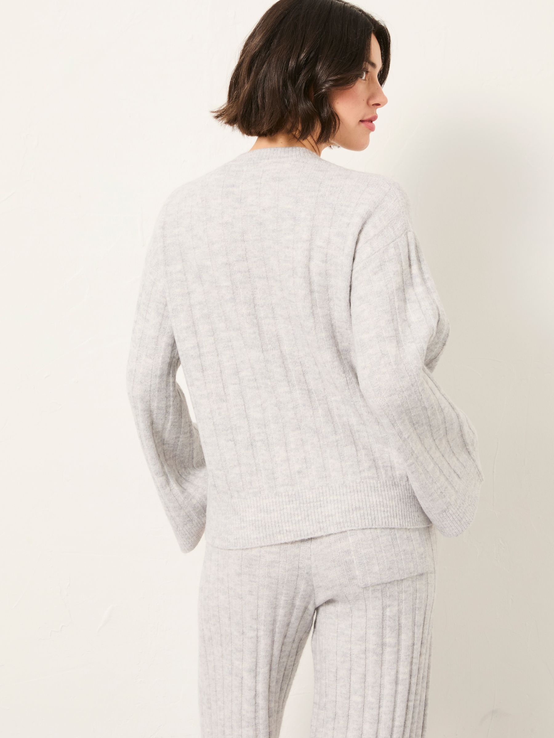 Grey Marl Knitted Lounge Jumper - Image 3 of 7