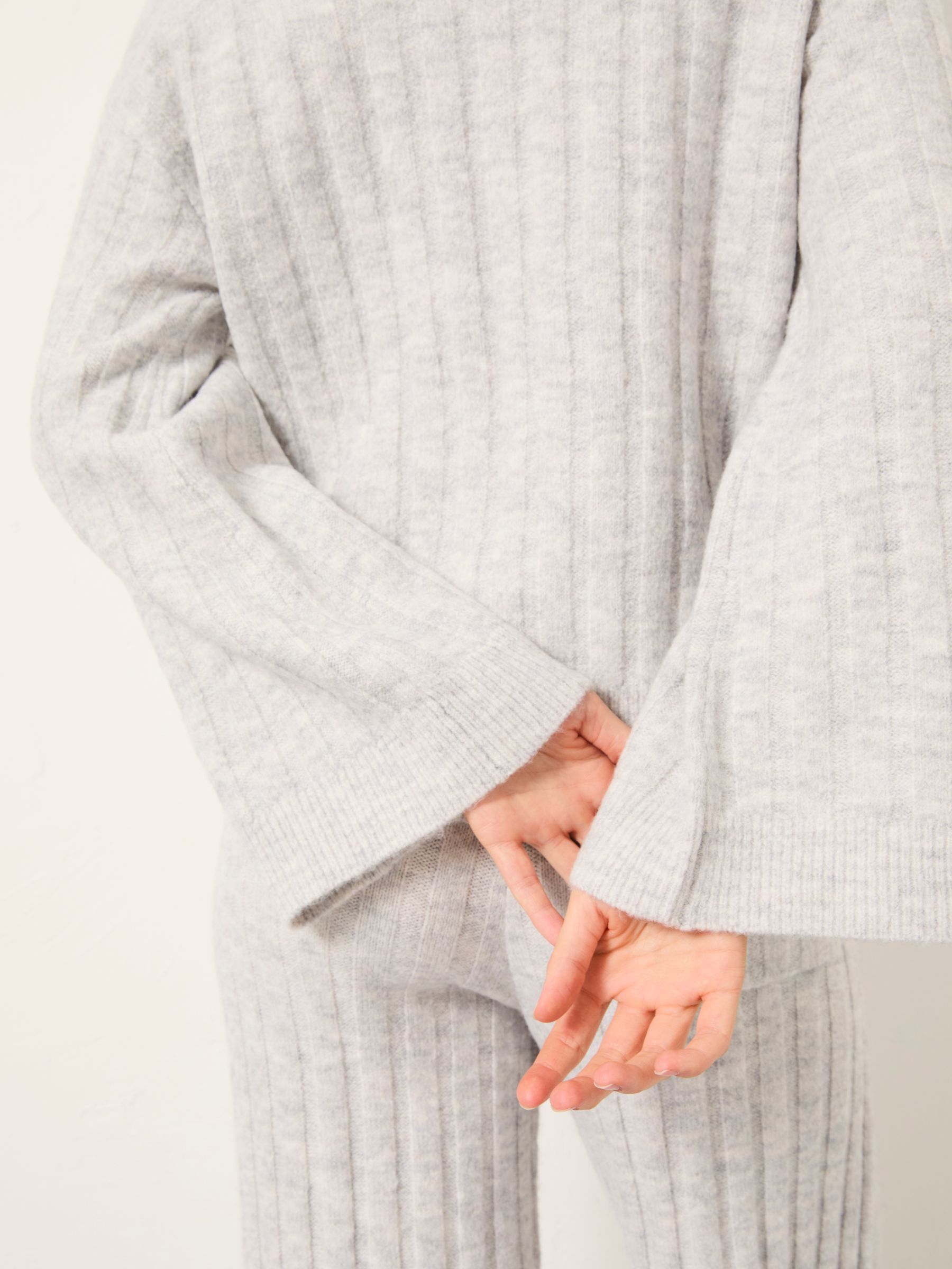 Grey Marl Knitted Lounge Jumper - Image 5 of 7