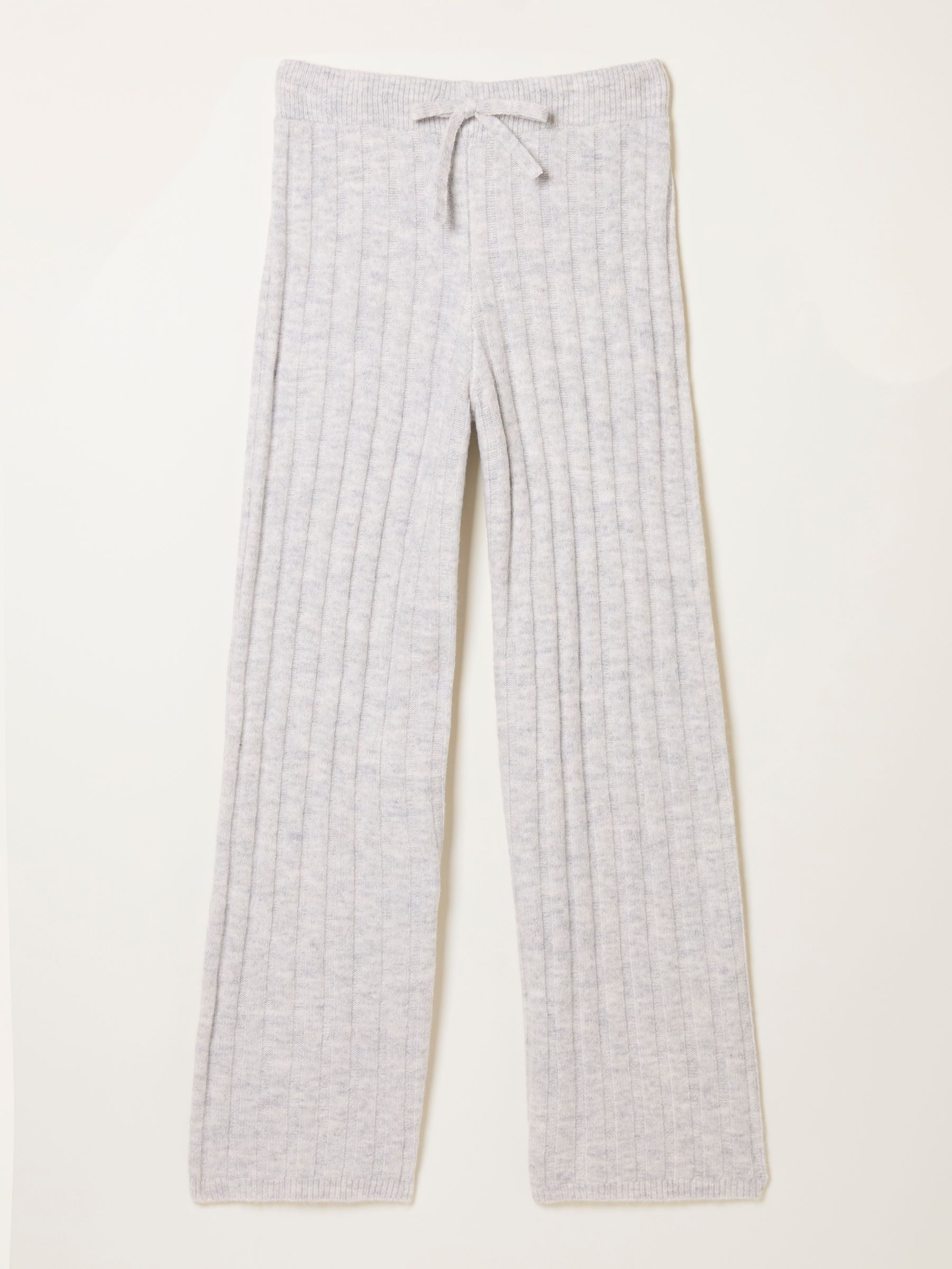 Grey Marl Knitted Wide Leg Lounge Trousers - Image 6 of 6