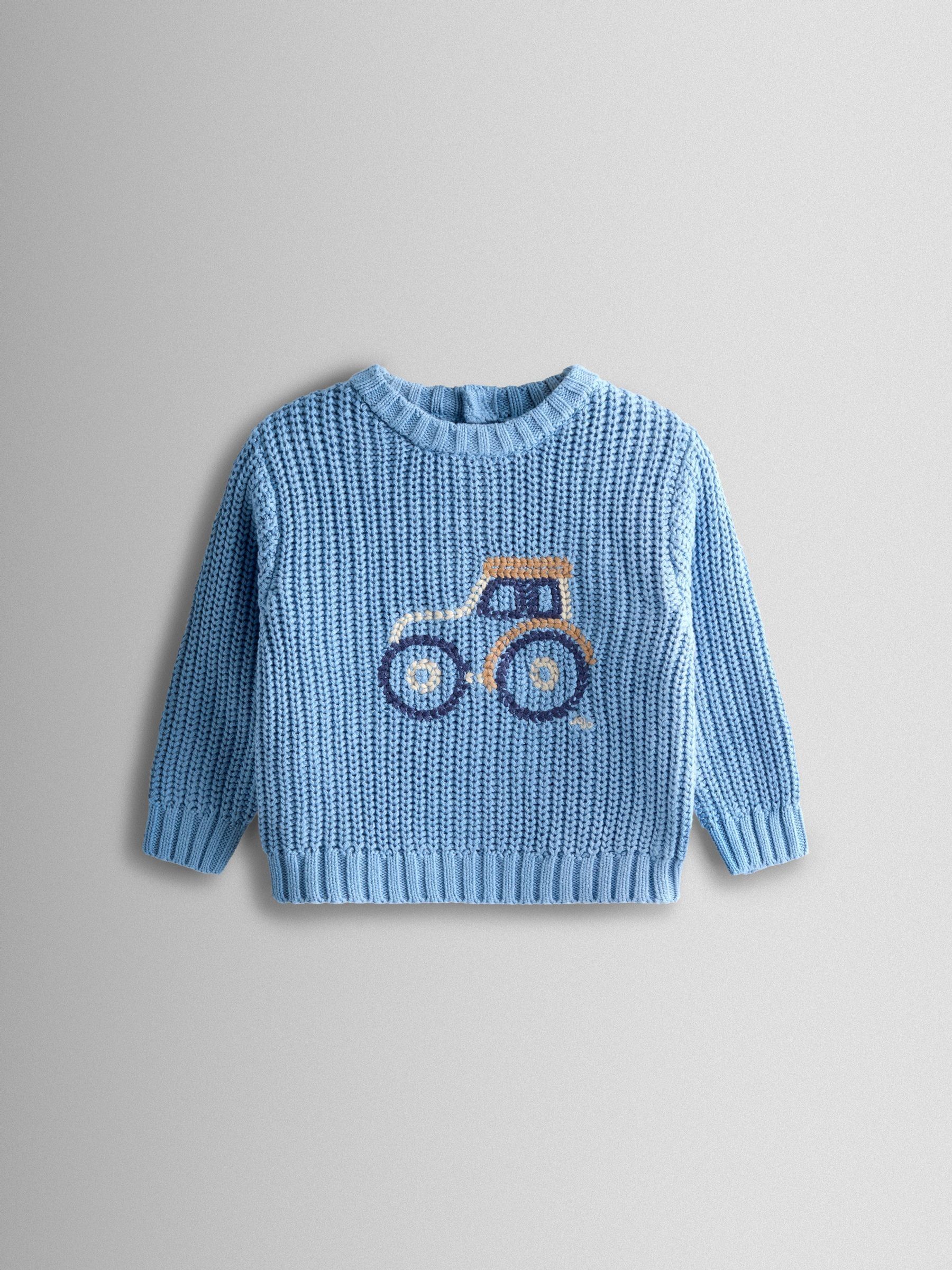 Blue Tractor Embroidered Jumper - Image 1 of 3 Blue Tractor Embroidered Jumper - Image 1 of 3