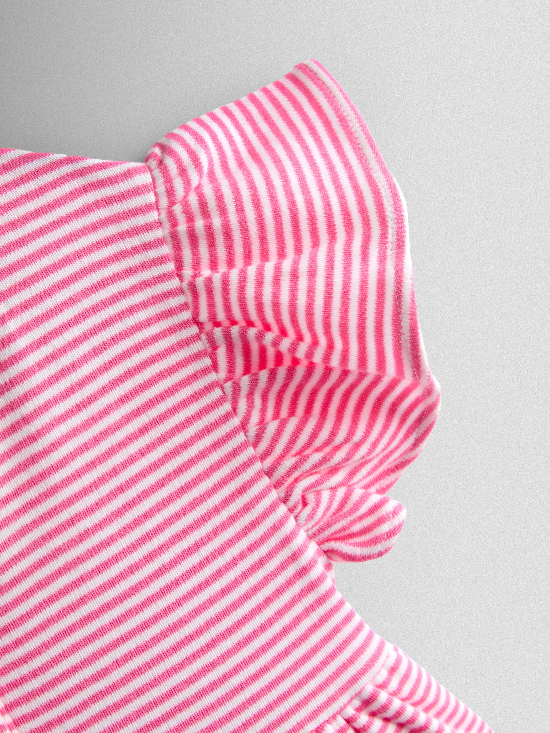 Pink Daisy Appliqué Button Front Dress - Image 5 of 5