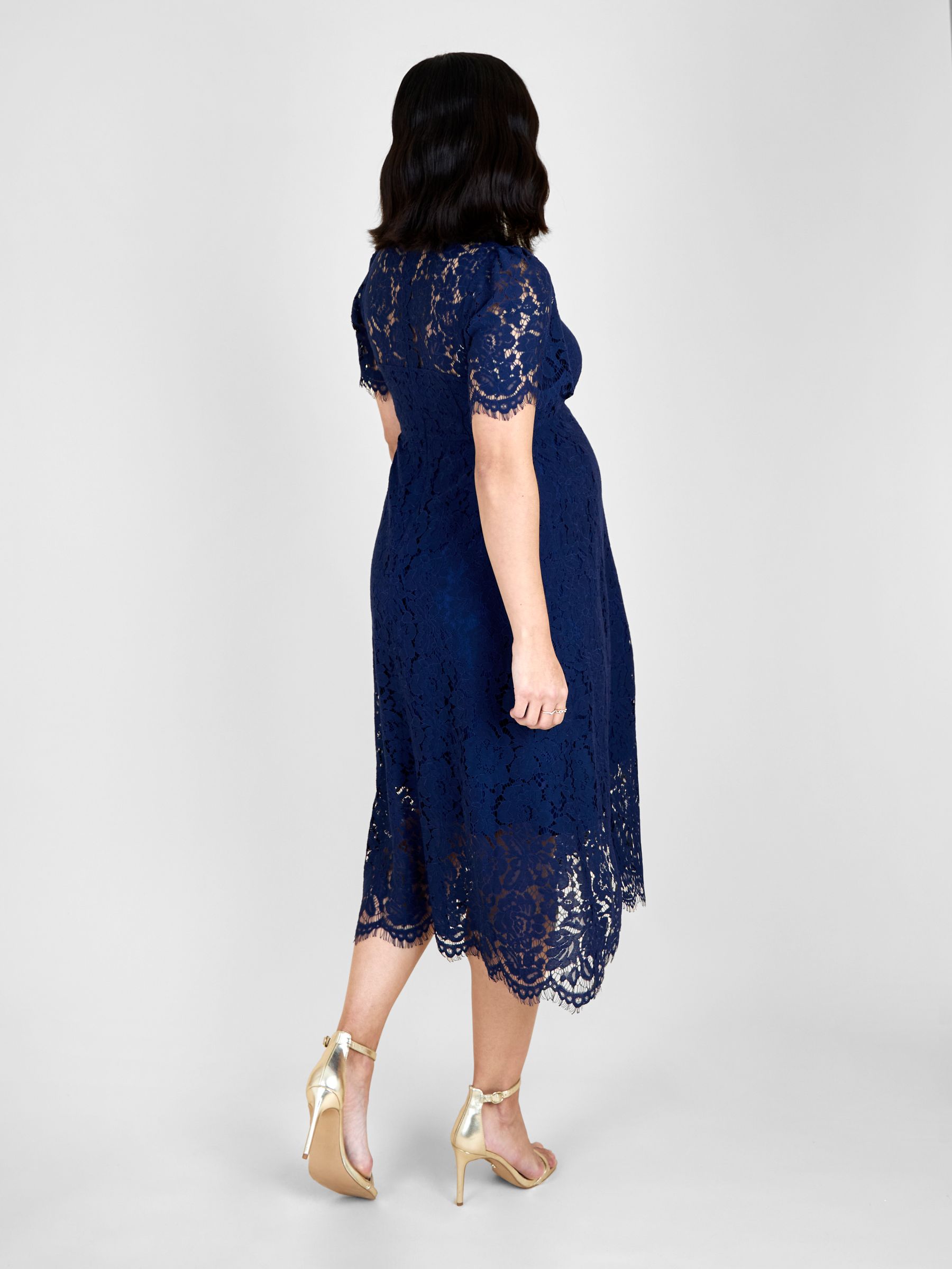 navy blue dress 3 6 months Short Sleeve Lace Midi black dress for church fabric: Duchess Satin Size:58R birthday navy blue frock for baby girl
