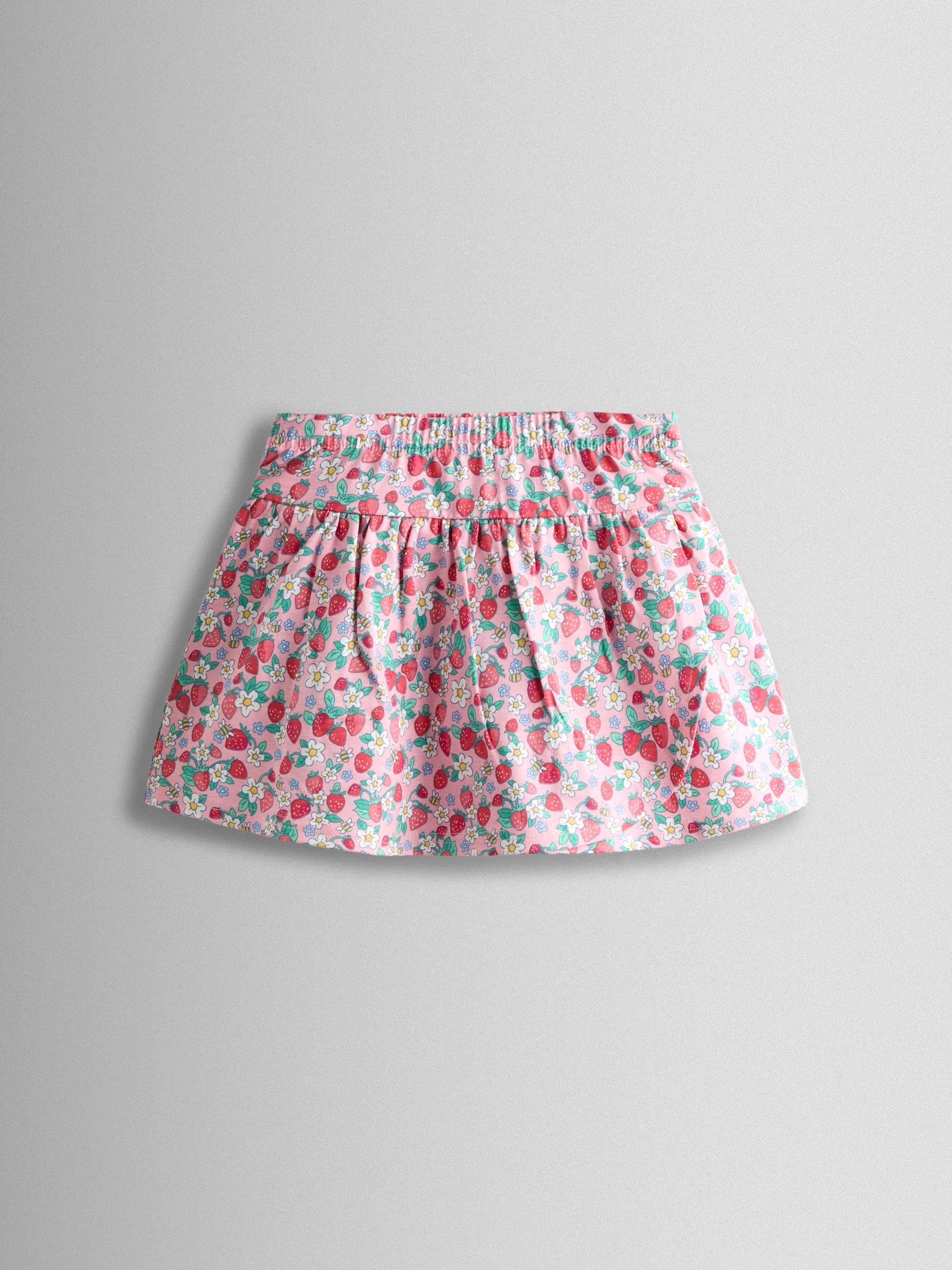 Pink Smocked Cap Sleeve Top & Skort Set - Image 4 of 7