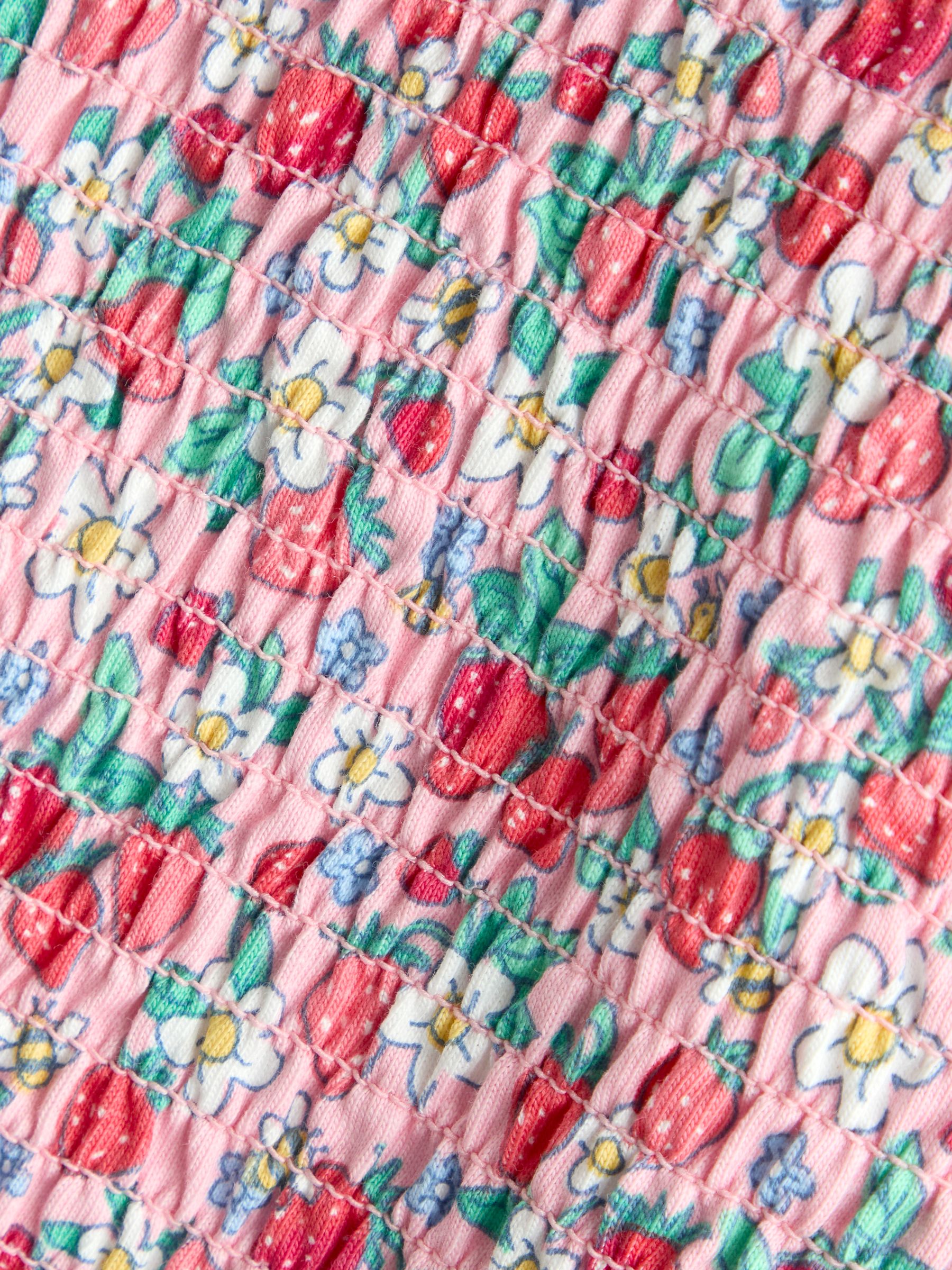 Pink Smocked Cap Sleeve Top & Skort Set - Image 7 of 7