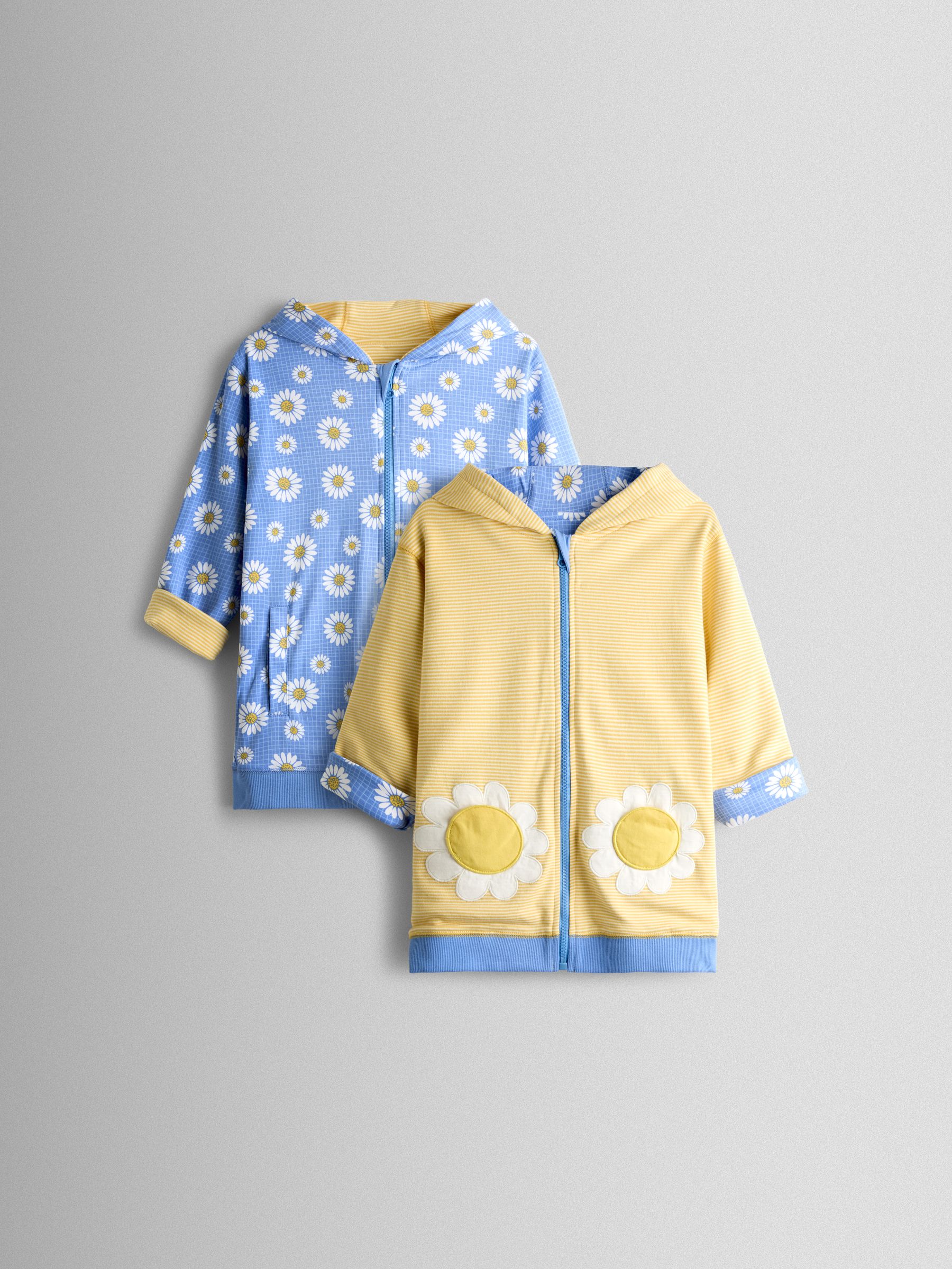 Yellow Daisy Pretty Appliqué Reversible Hoodie - Image 1 of 10