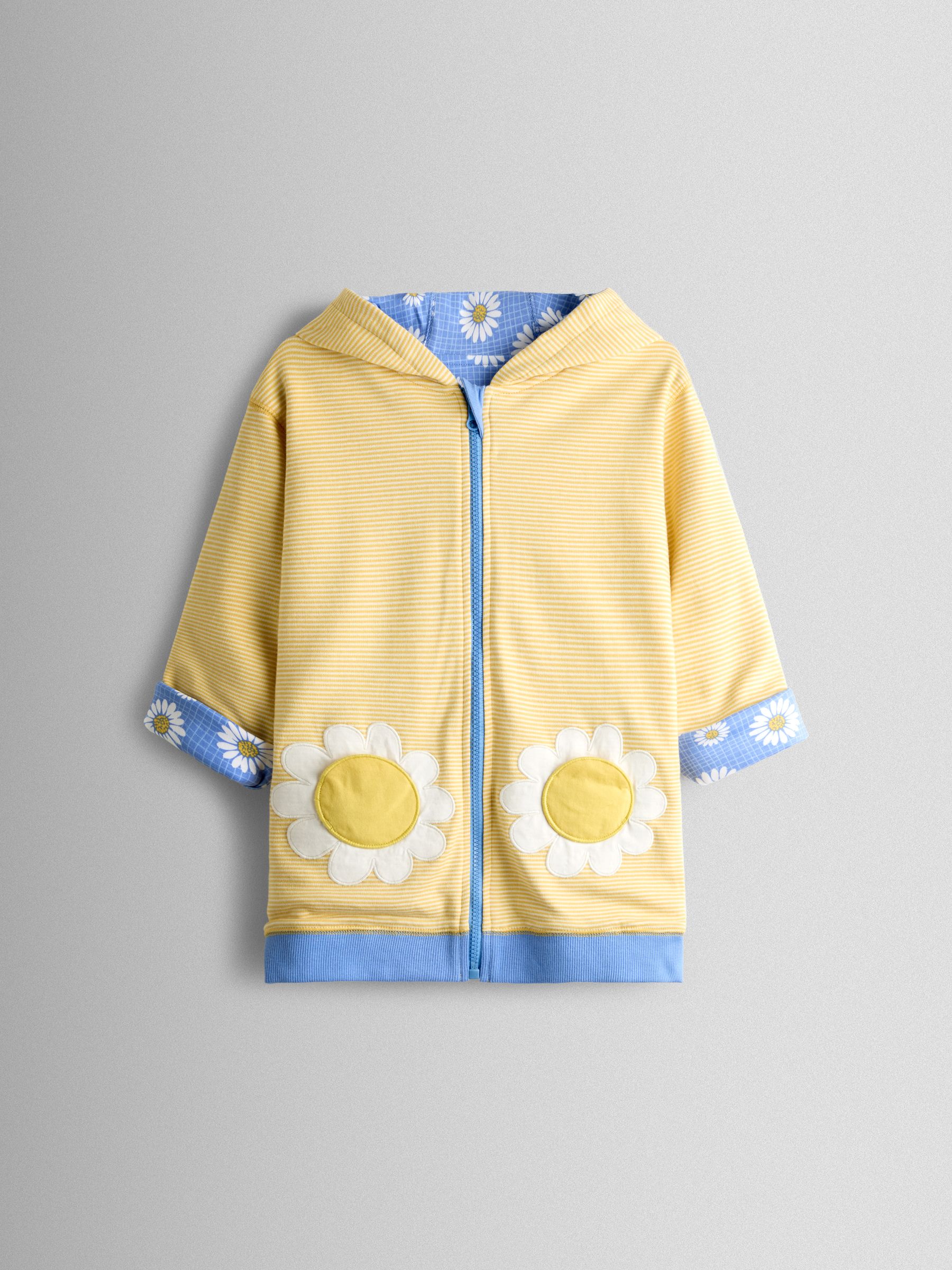 Yellow Daisy Pretty Appliqué Reversible Hoodie - Image 2 of 10