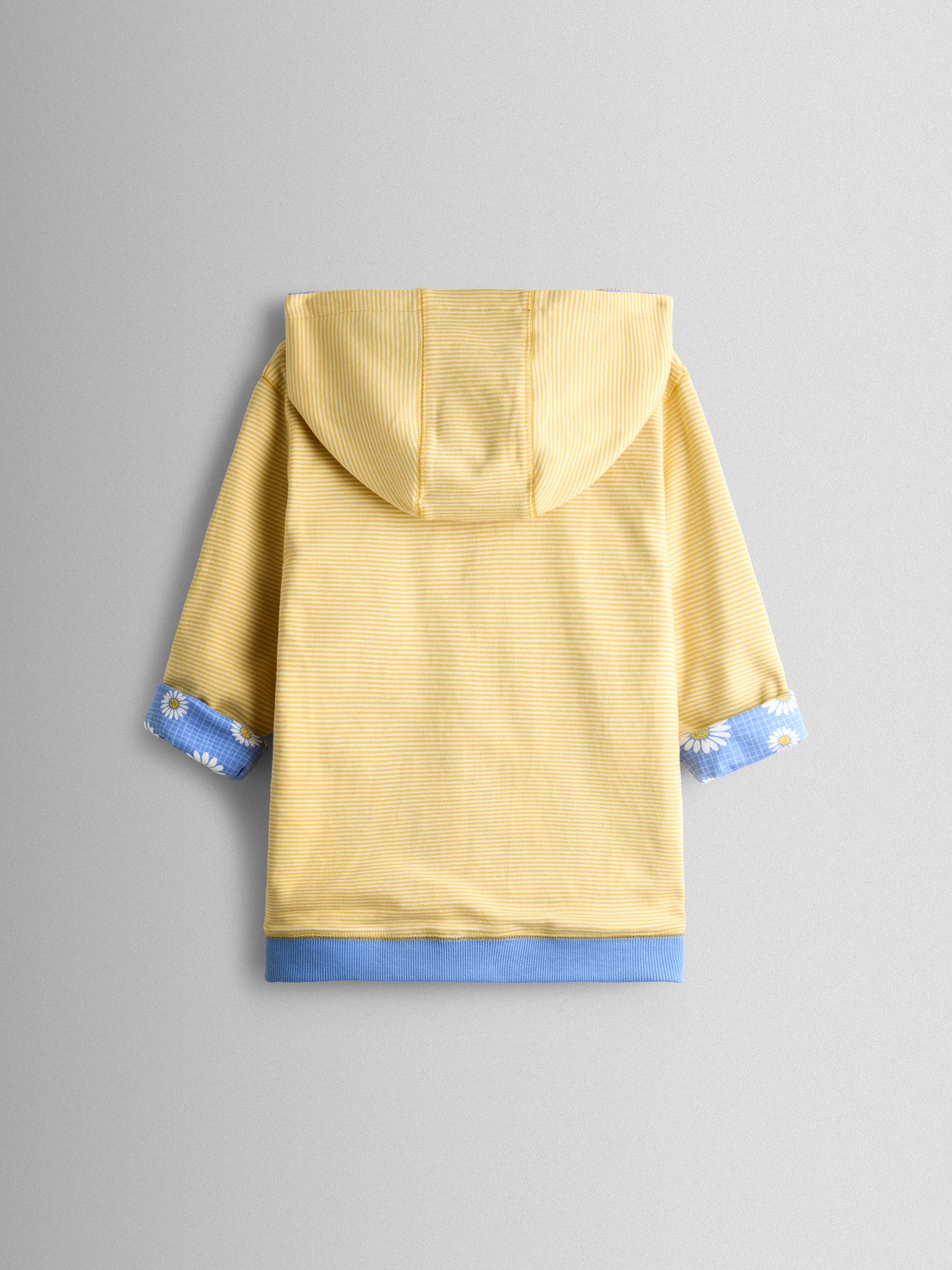 Yellow Daisy Pretty Appliqué Reversible Hoodie - Image 3 of 10