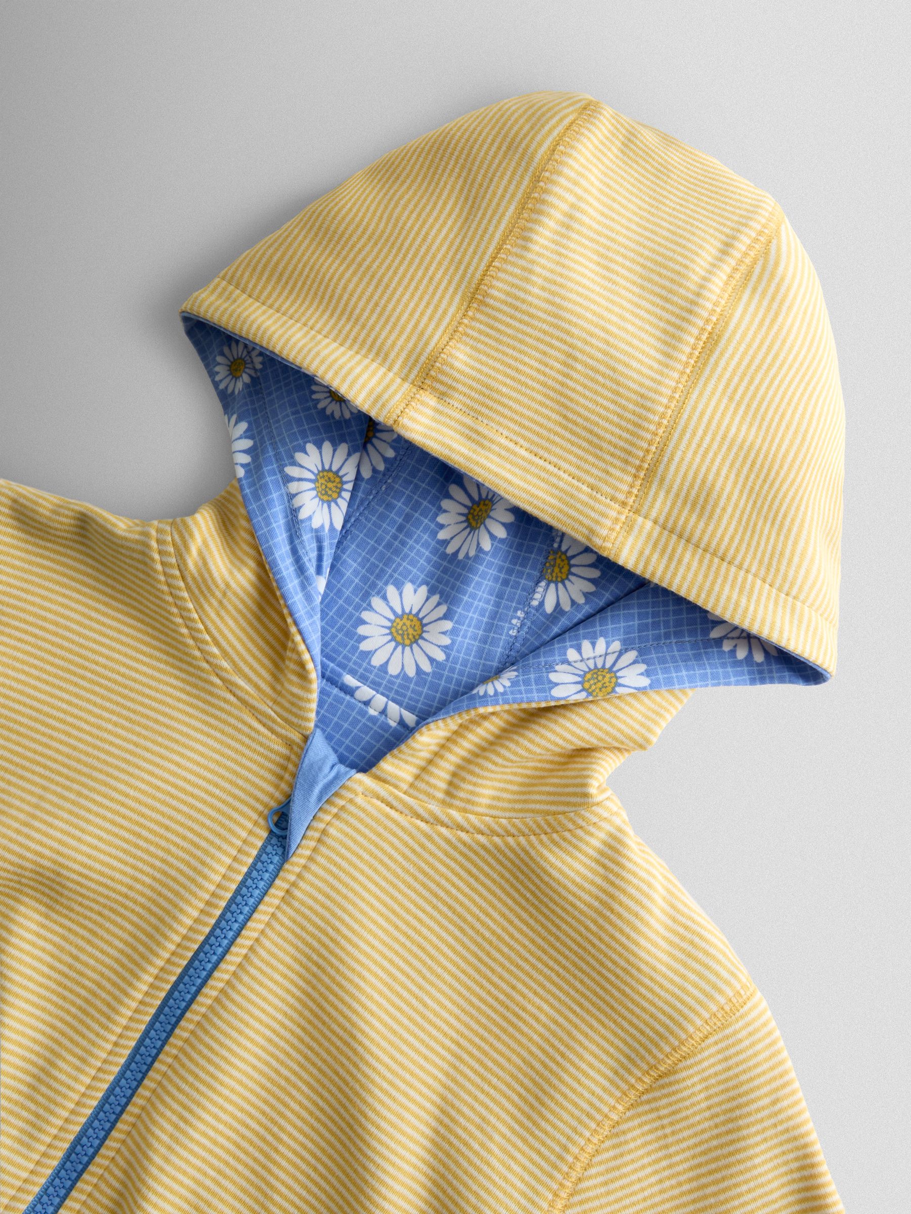 Yellow Daisy Pretty Appliqué Reversible Hoodie - Image 6 of 10