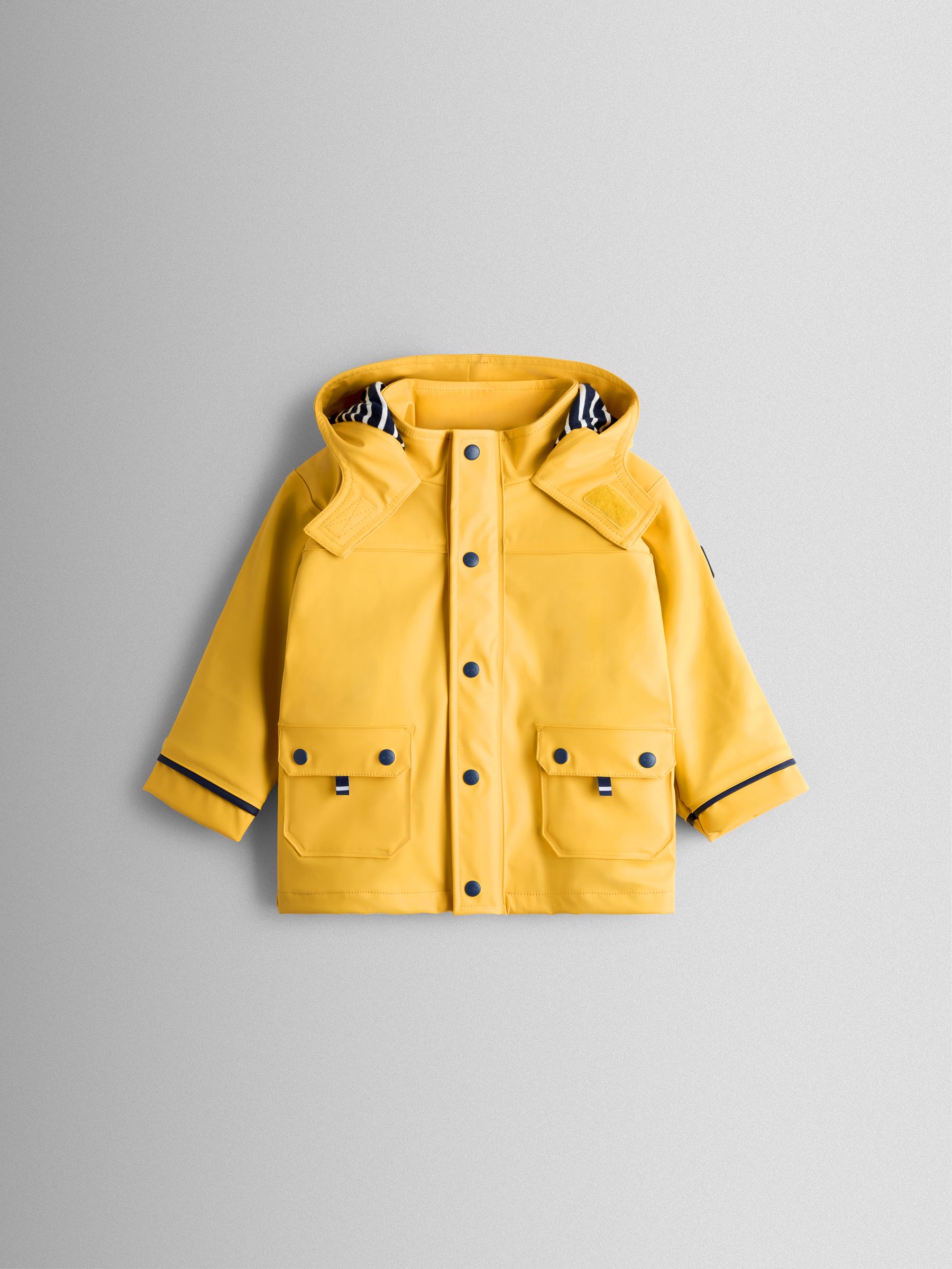 Bright Yellow Waterproof Cosy Lined Fisherman's Jacket - Image 1 of 6