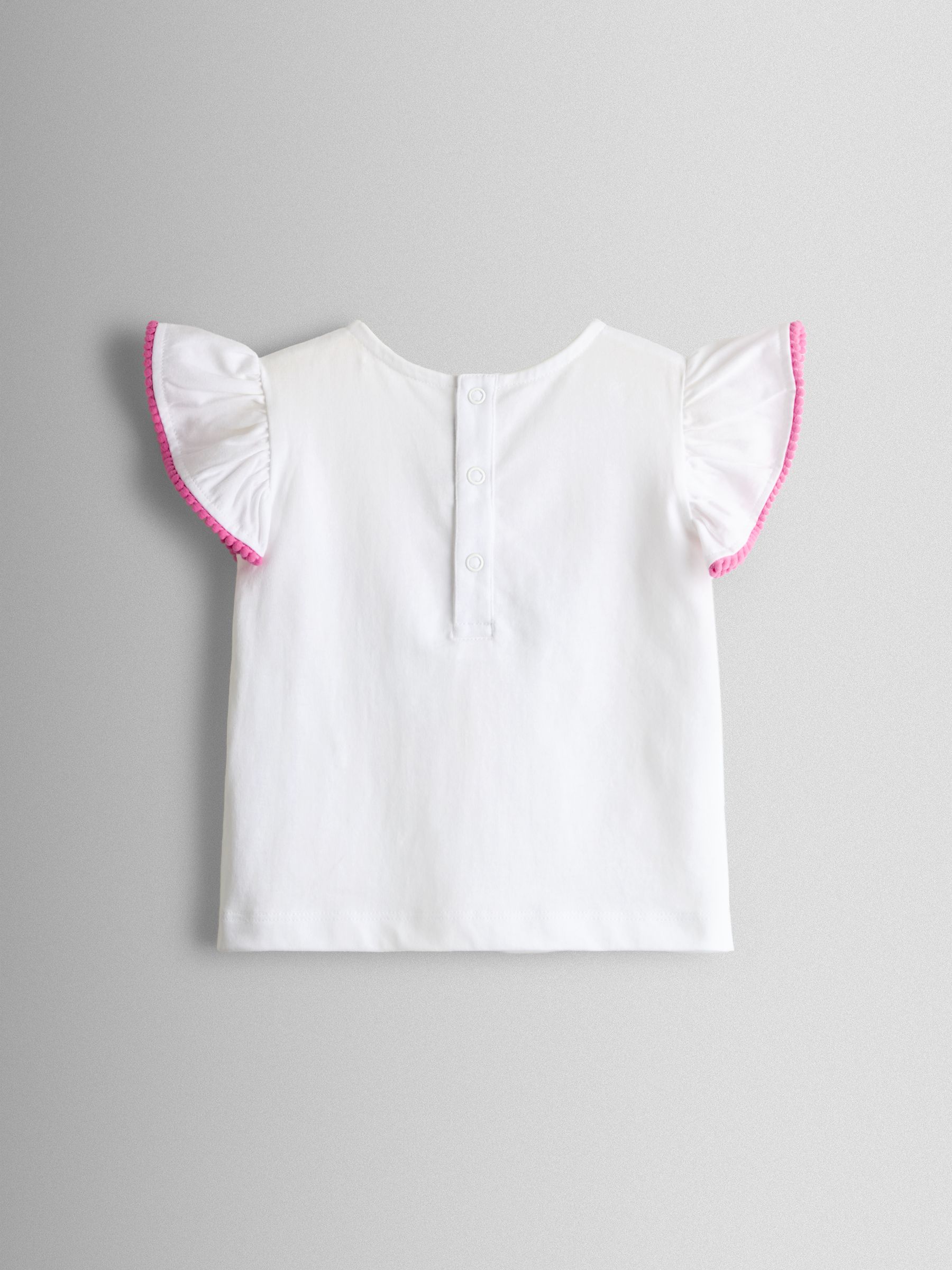 Cobalt Blue Ice Cream Frill Sleeve Top & Short Set - Image 3 of 7