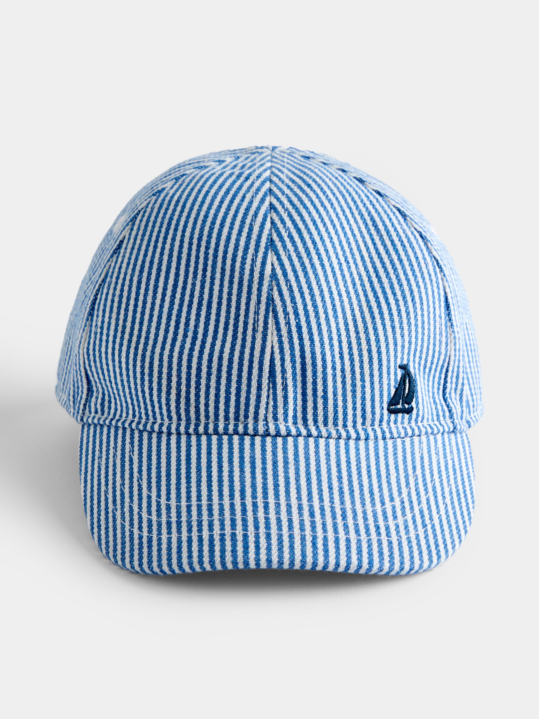 Blue Striped Cap - Image 2 of 4 Blue Striped Cap - Image 2 of 4