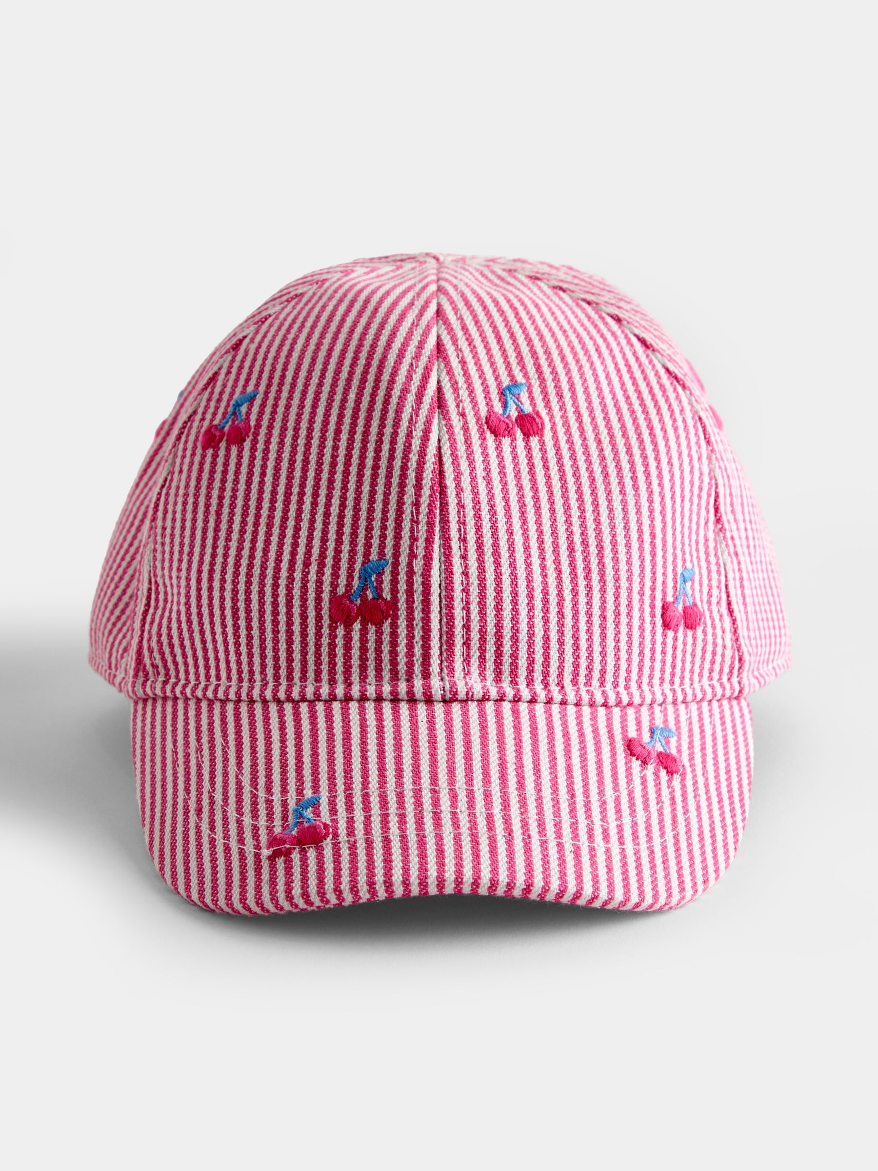 Pink Cherry Embroidered Cap - Image 2 of 4