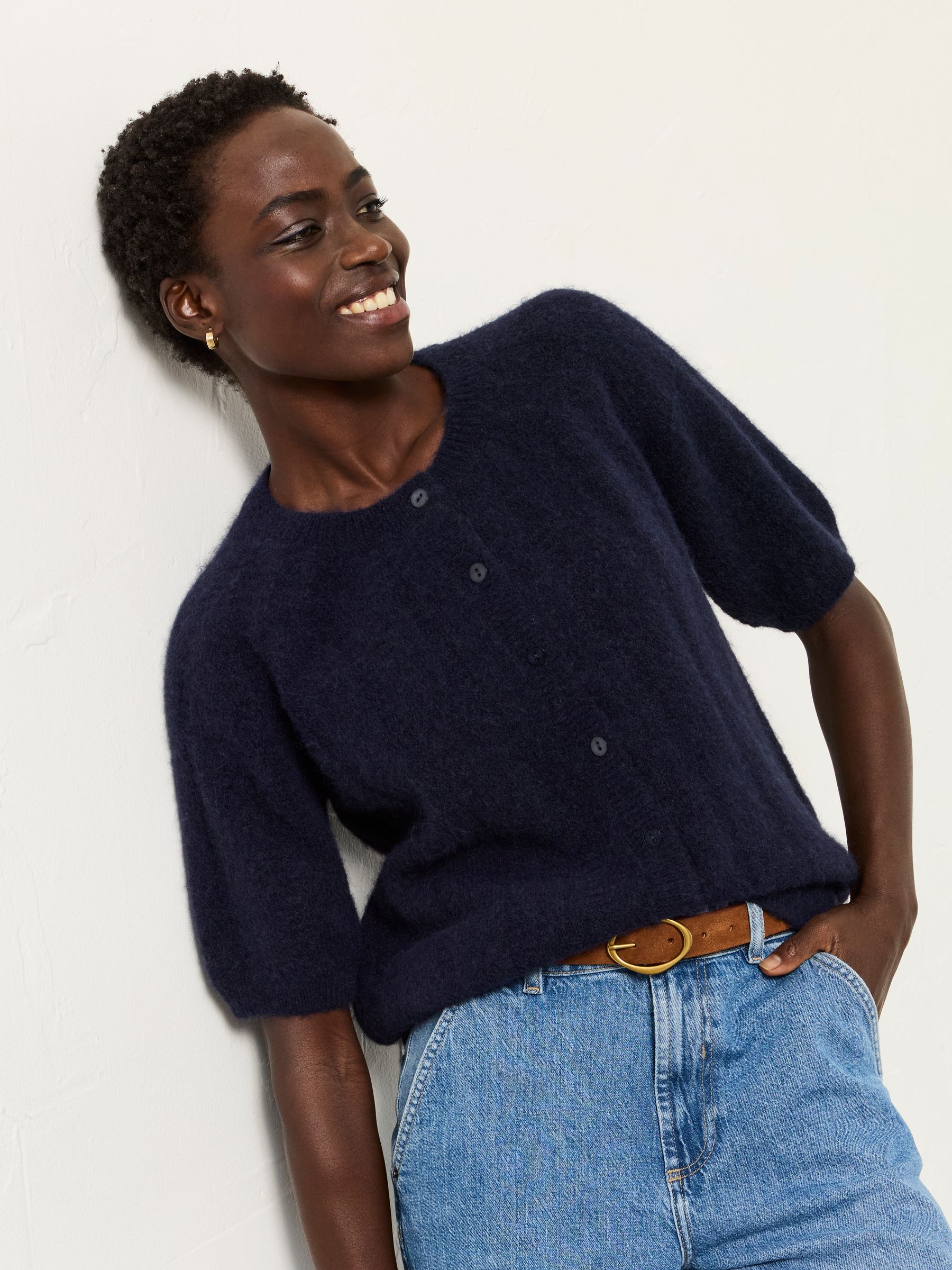 Knitted Fluffy Cardigan