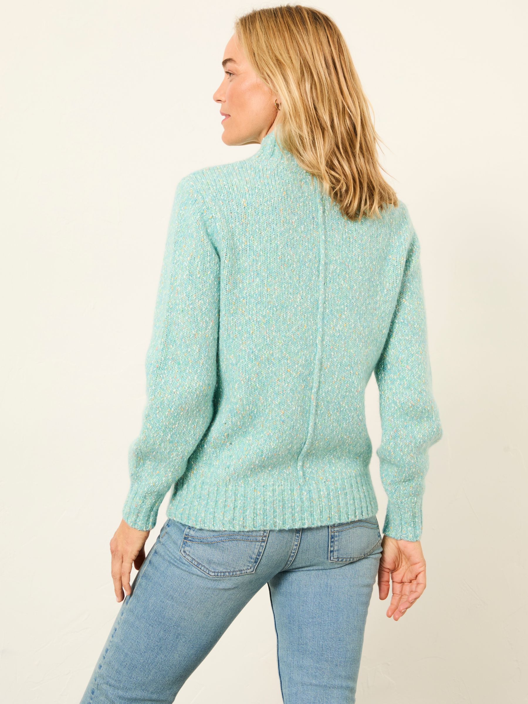 Fliss Light Teal Knitted Jumper - Image 2 of 6