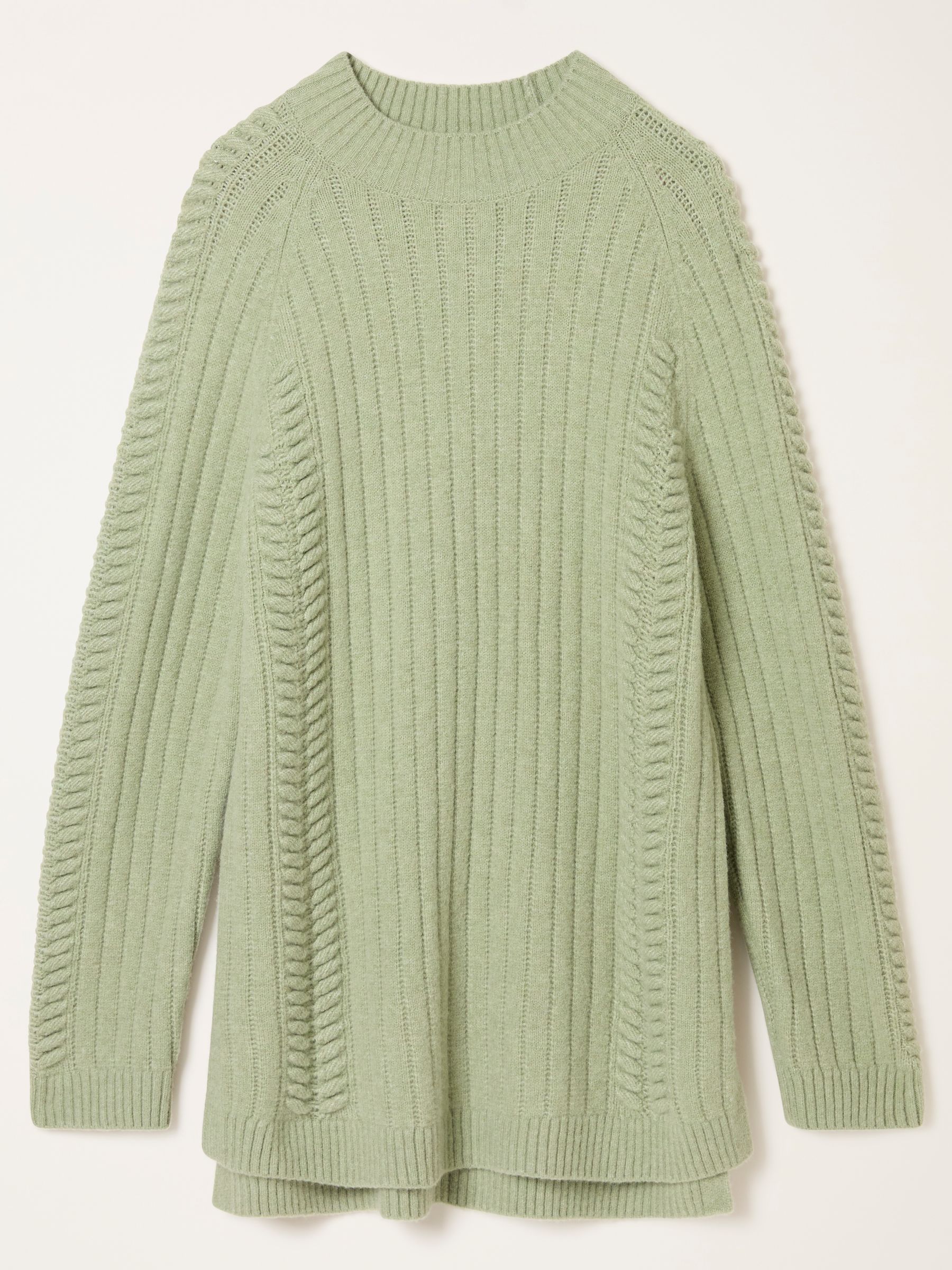 Hazel Khaki Green Longline Knitted Jumper - Image 6 of 6