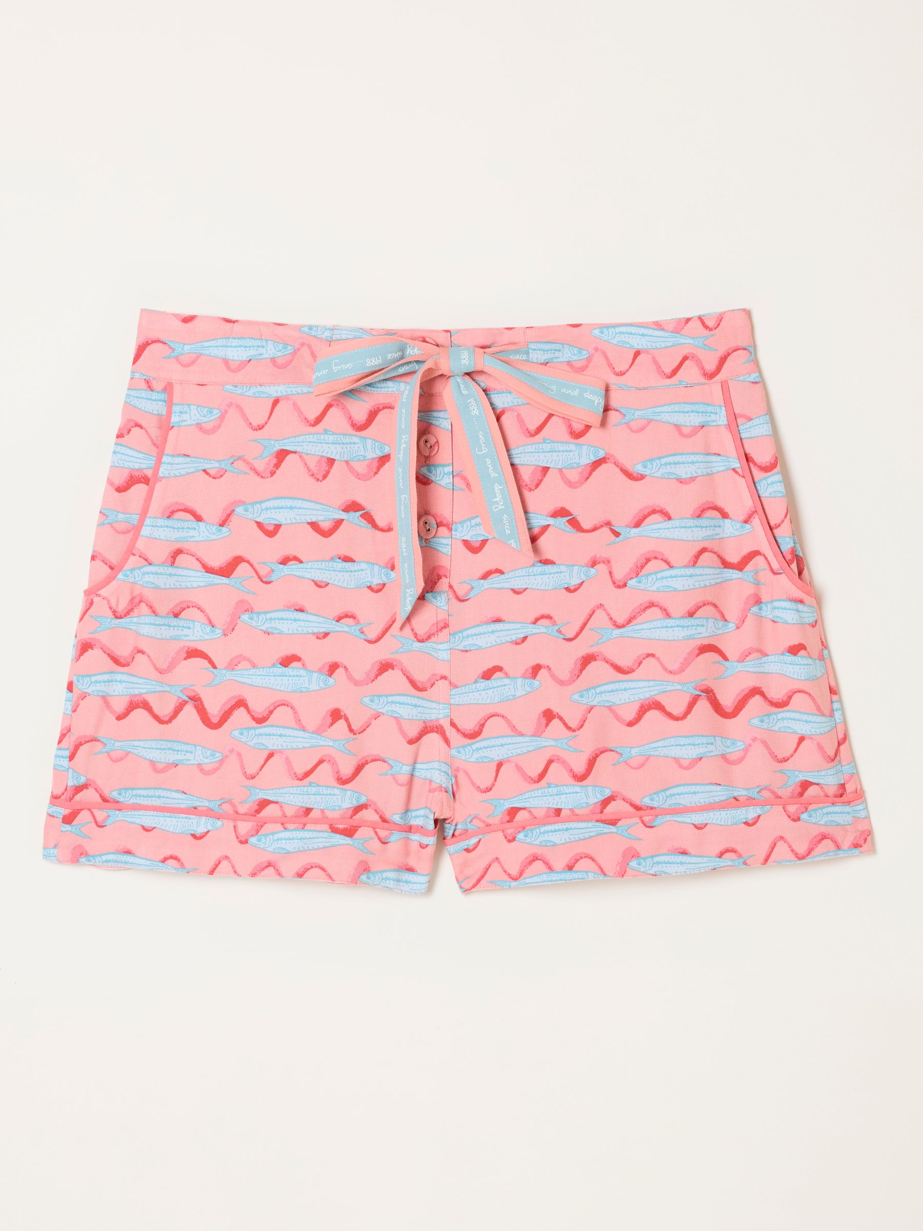 Peach Pink Sardines Pyjama Shorts - Image 5 of 5