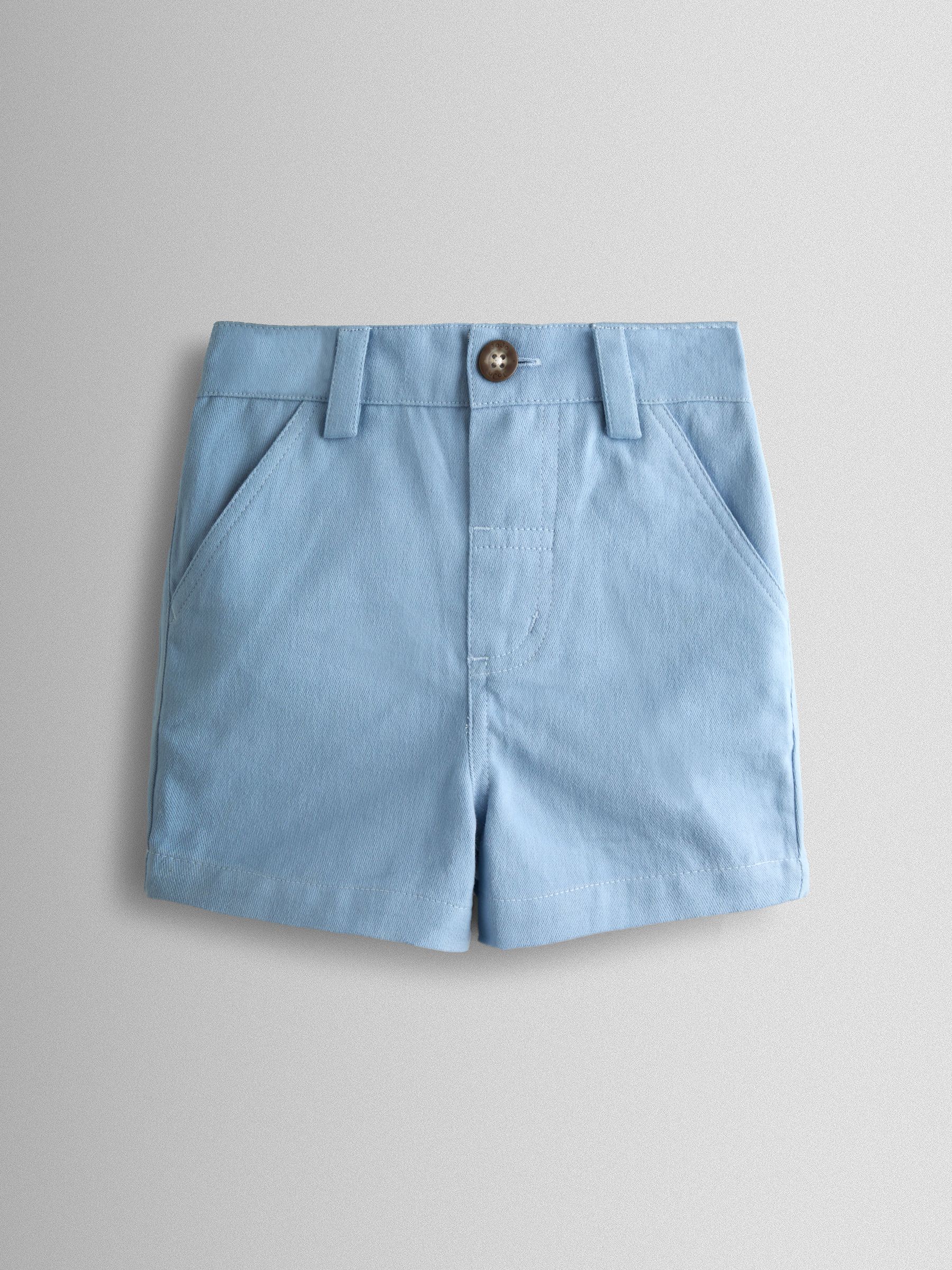 Blue Twill Chino Shorts - Image 1 of 3