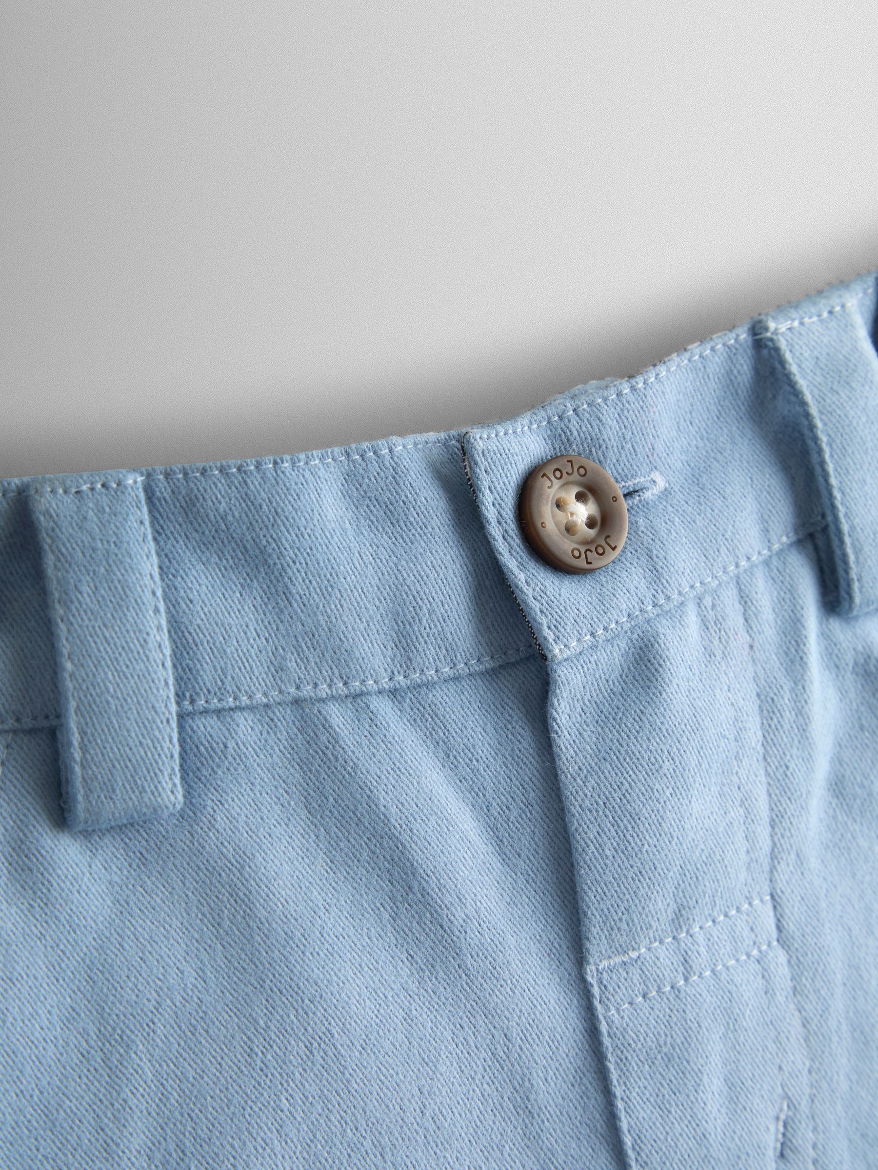 Blue Twill Chino Shorts - Image 3 of 3