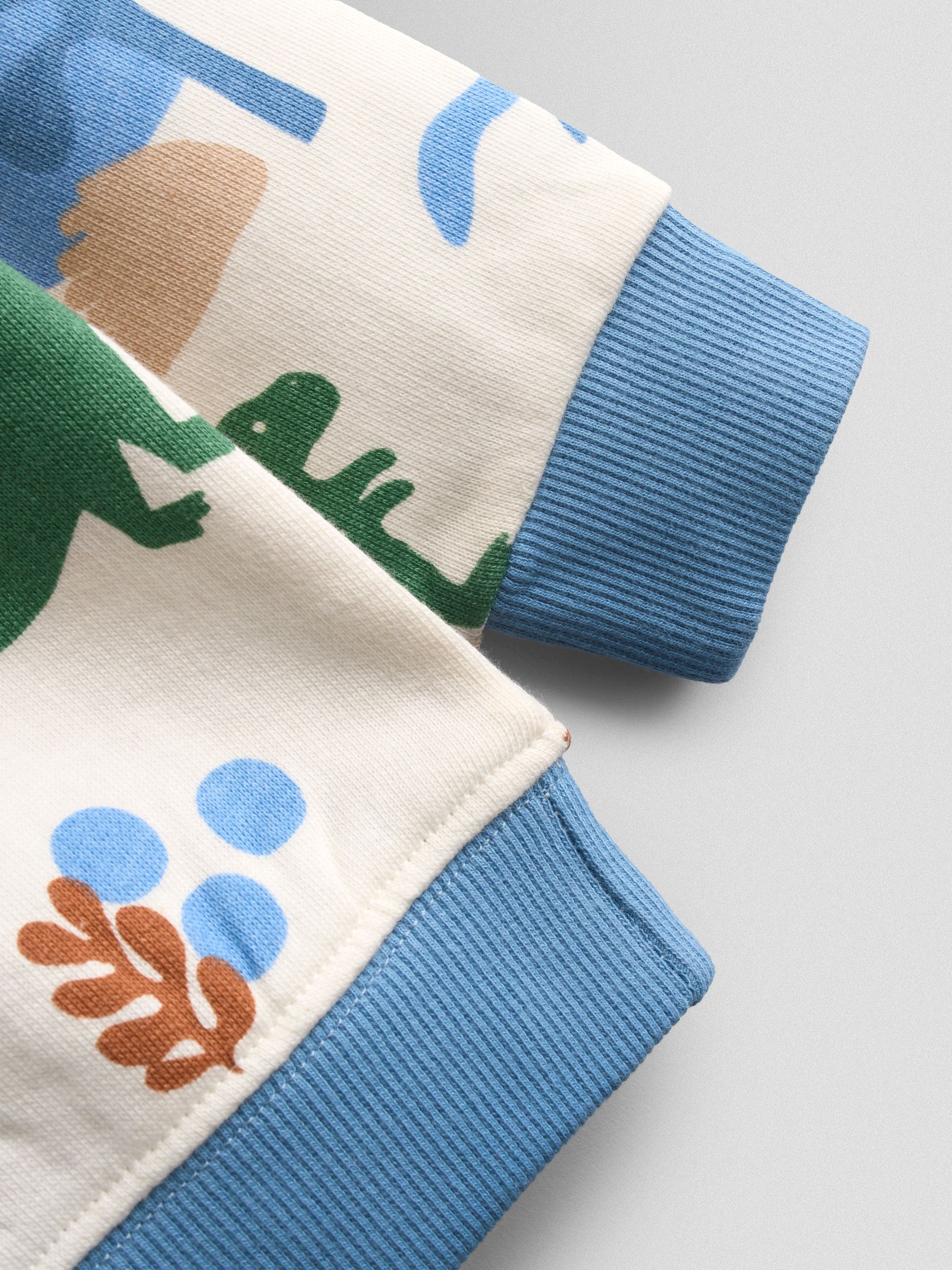 Natural Papercut Dino Print Sweatshirt - Image 4 of 5