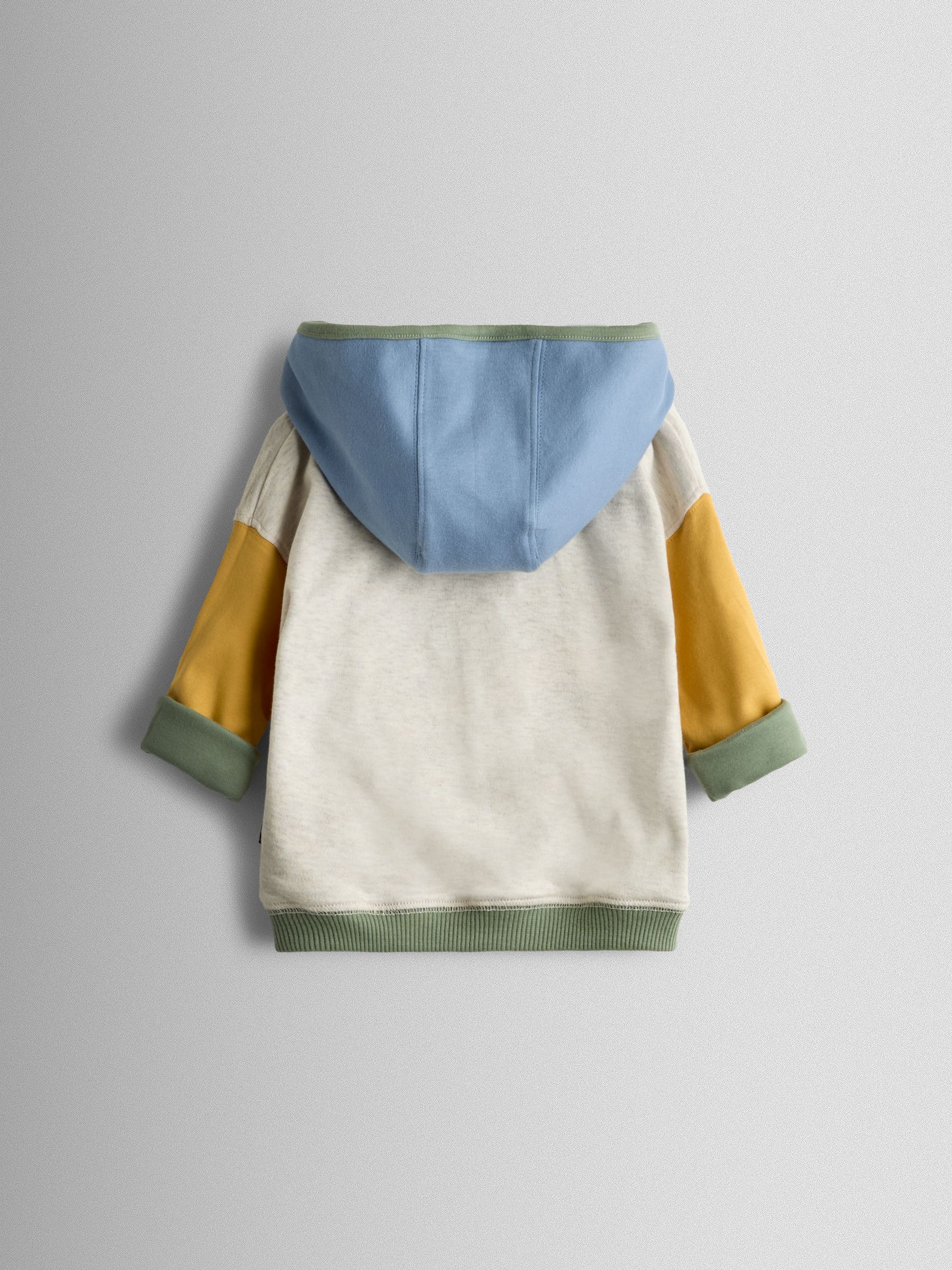 Khaki Contemporary Boucle Dino Reversible Hoodie - Image 6 of 10