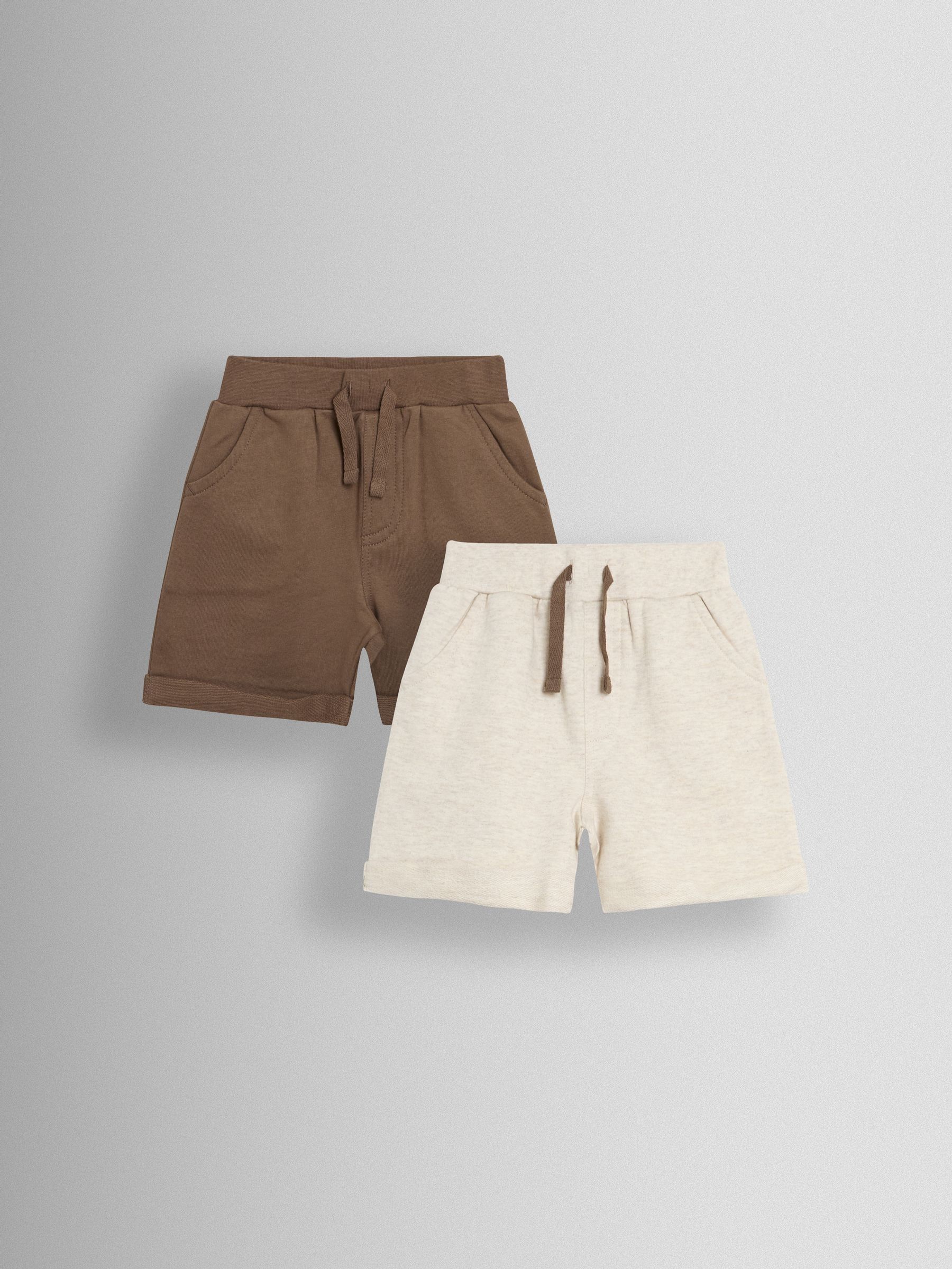 Natural 2-Pack Jogger Shorts - Image 1 of 5 Natural 2-Pack Jogger Shorts - Image 1 of 5