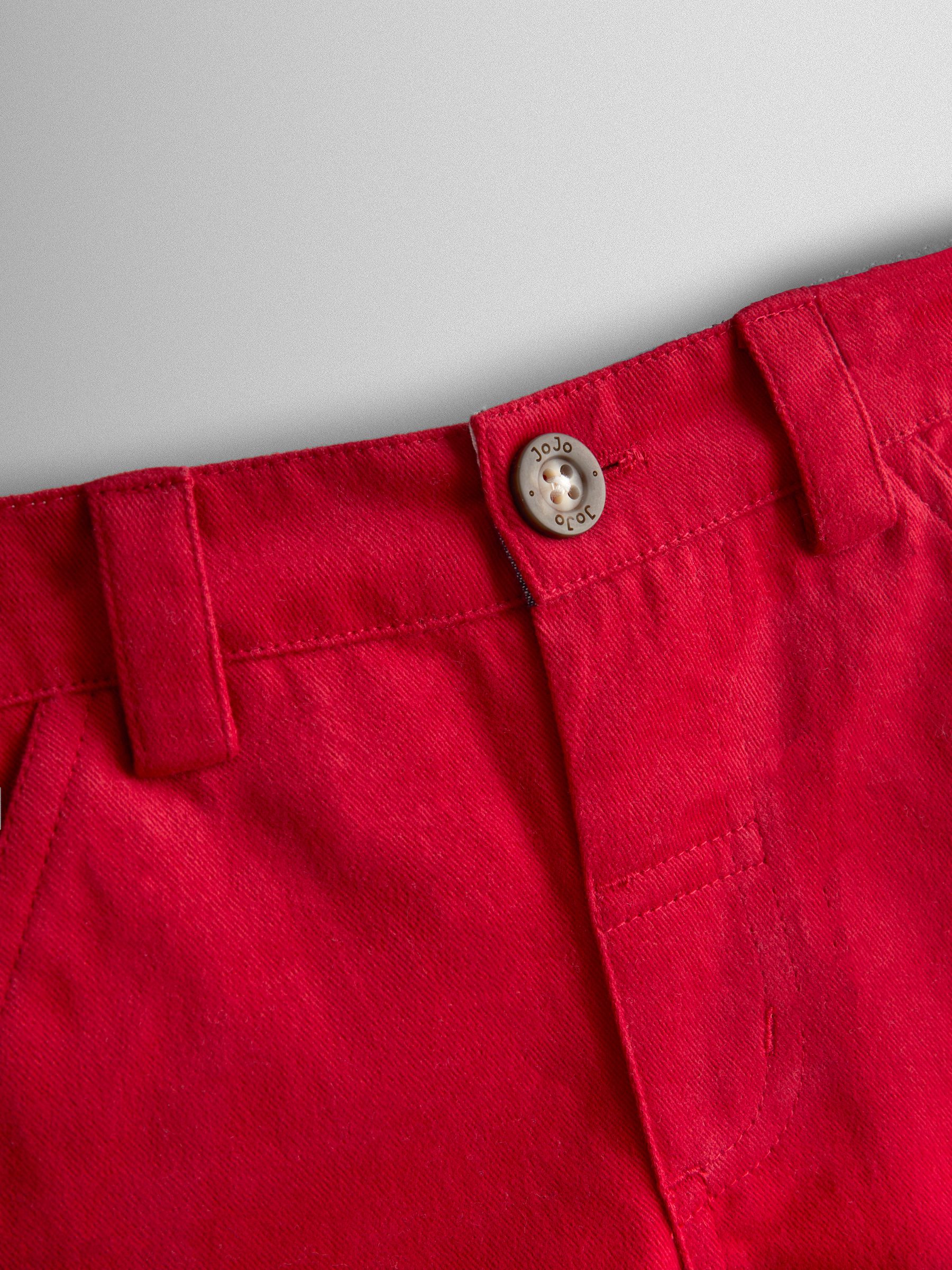 Red Twill Chino Shorts - Image 3 of 4