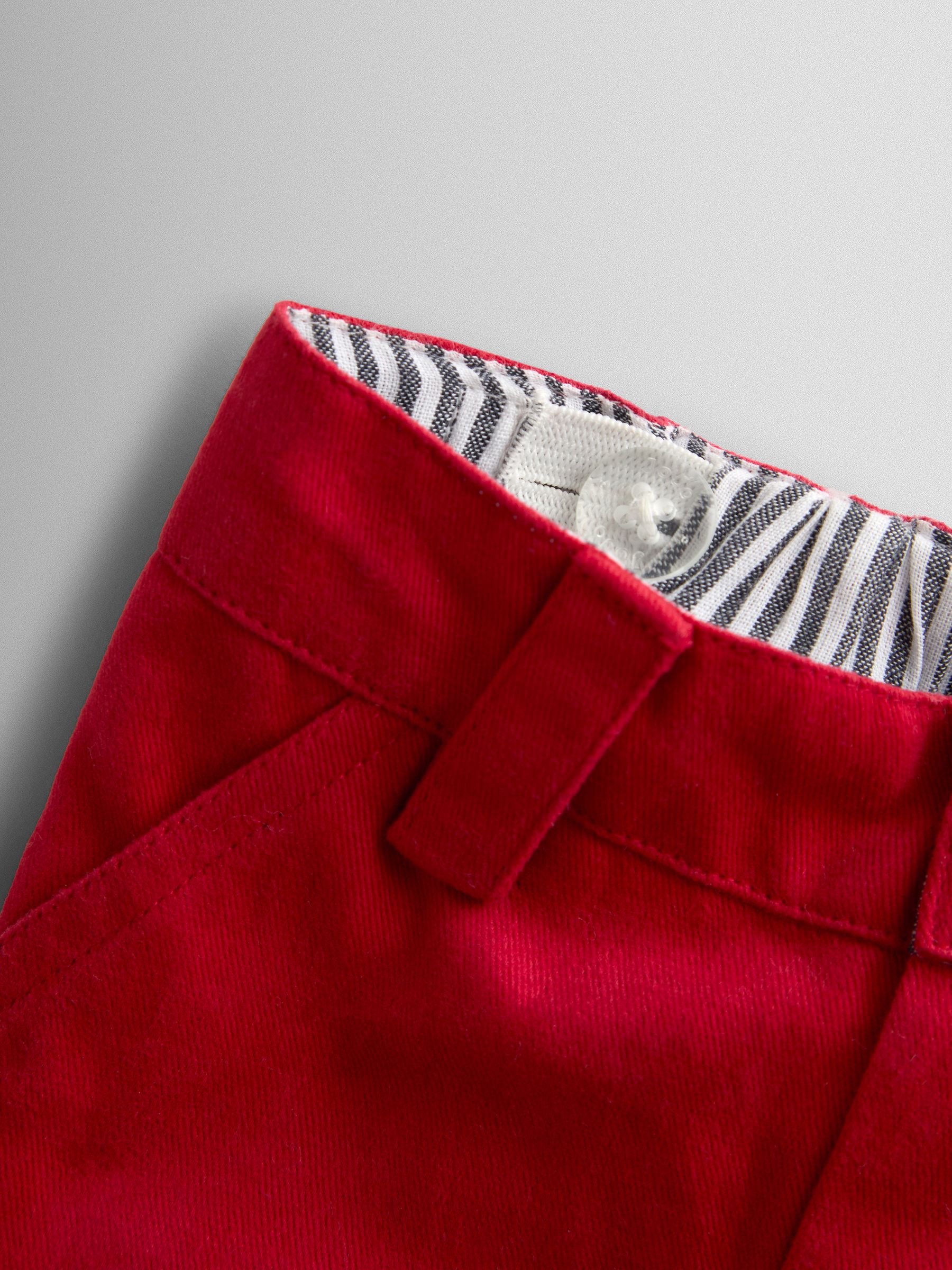 Red Twill Chino Shorts - Image 4 of 4
