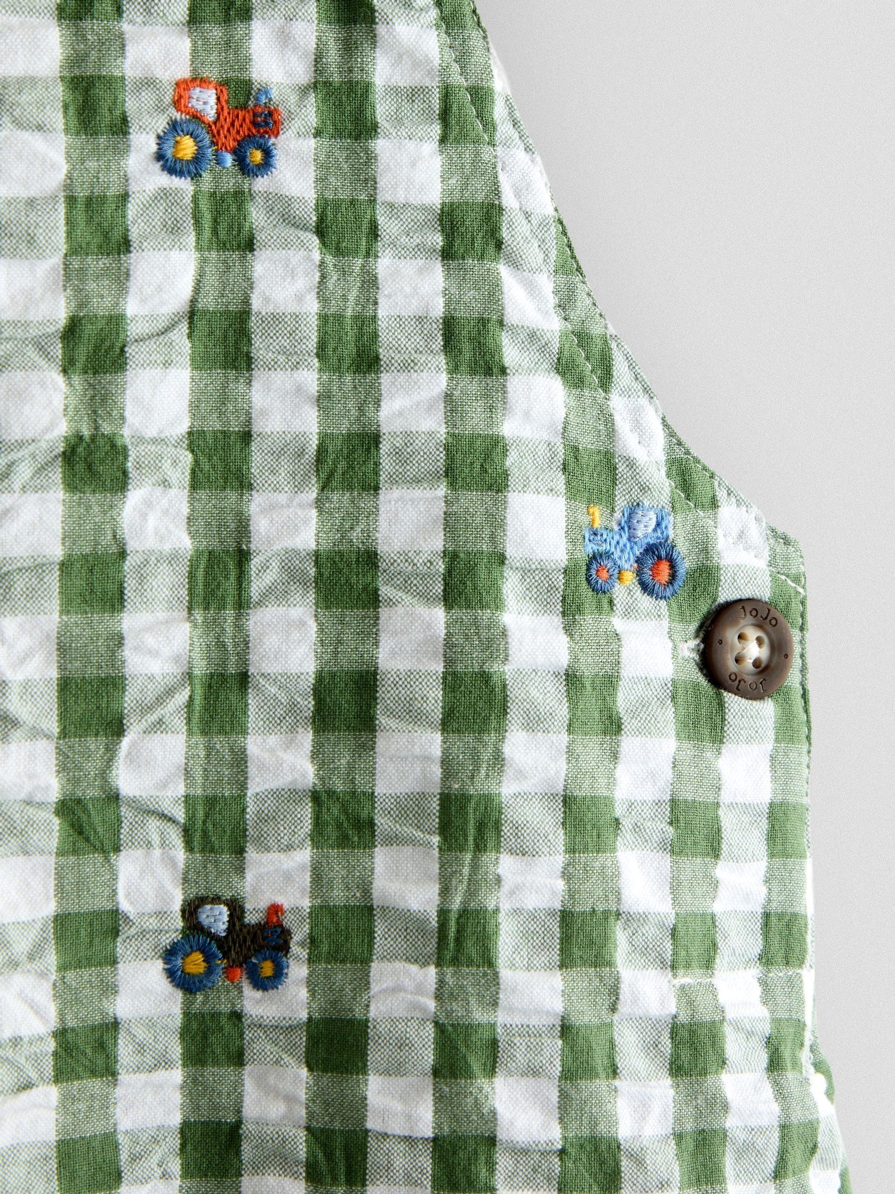 Green Embroidered Dungarees - Image 4 of 4